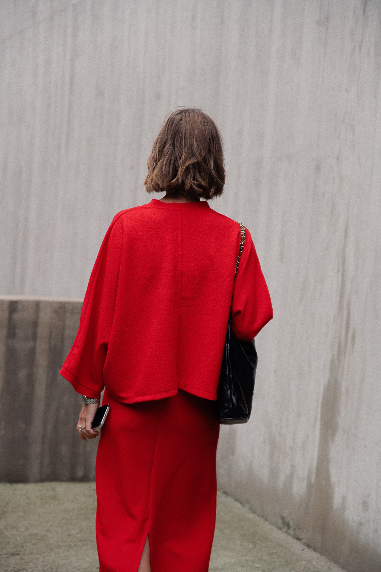 Céliz V-neck shirt red