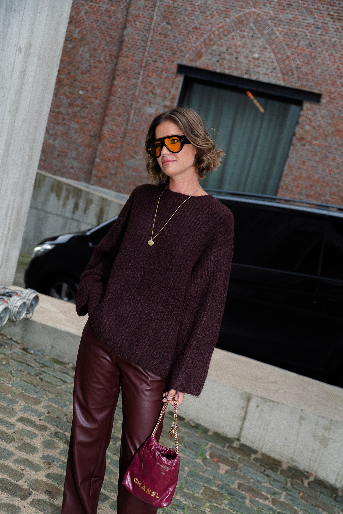 Harriet jumper burgundy