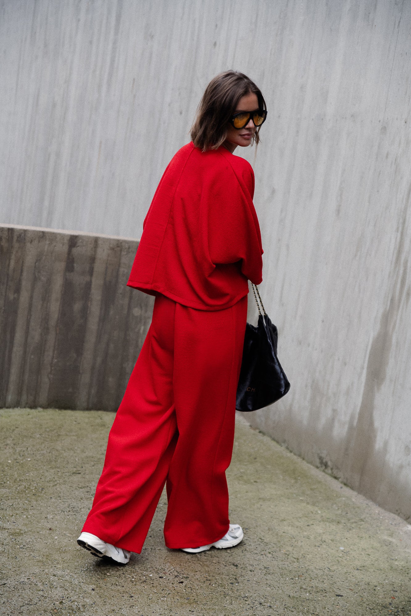 Pantalon Noor rouge