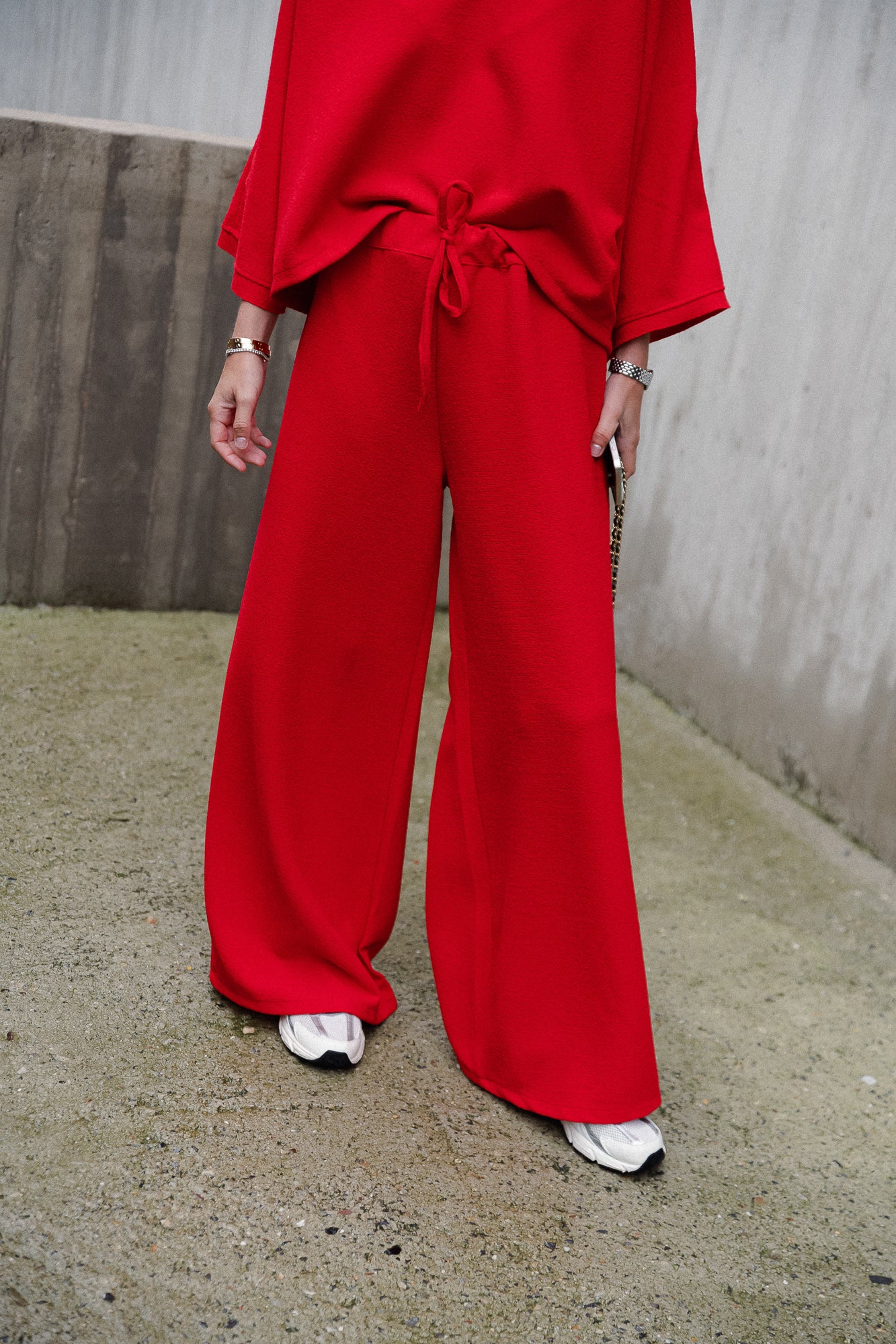 Pantalon Noor rouge