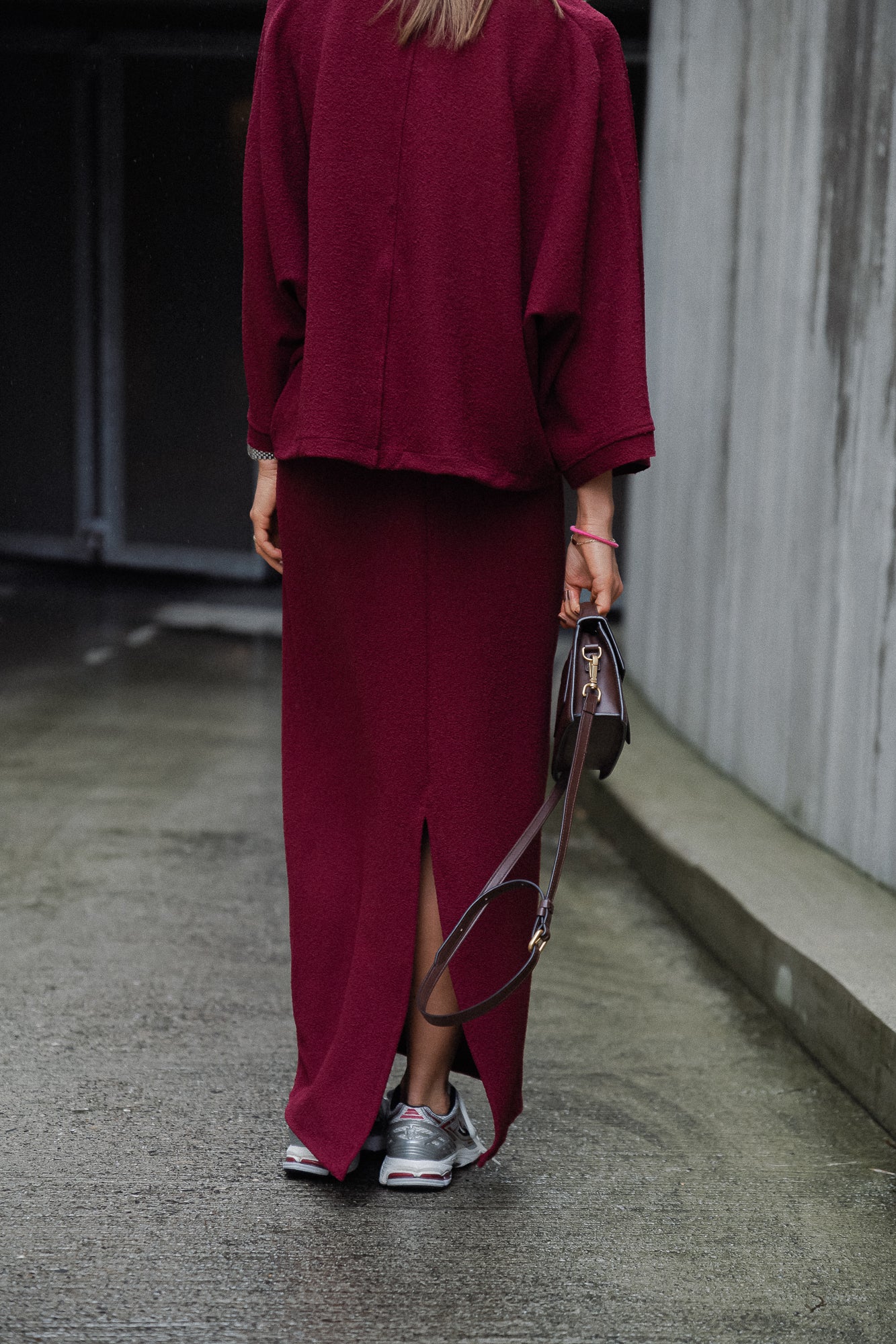 Céliz maxi skirt burgundy