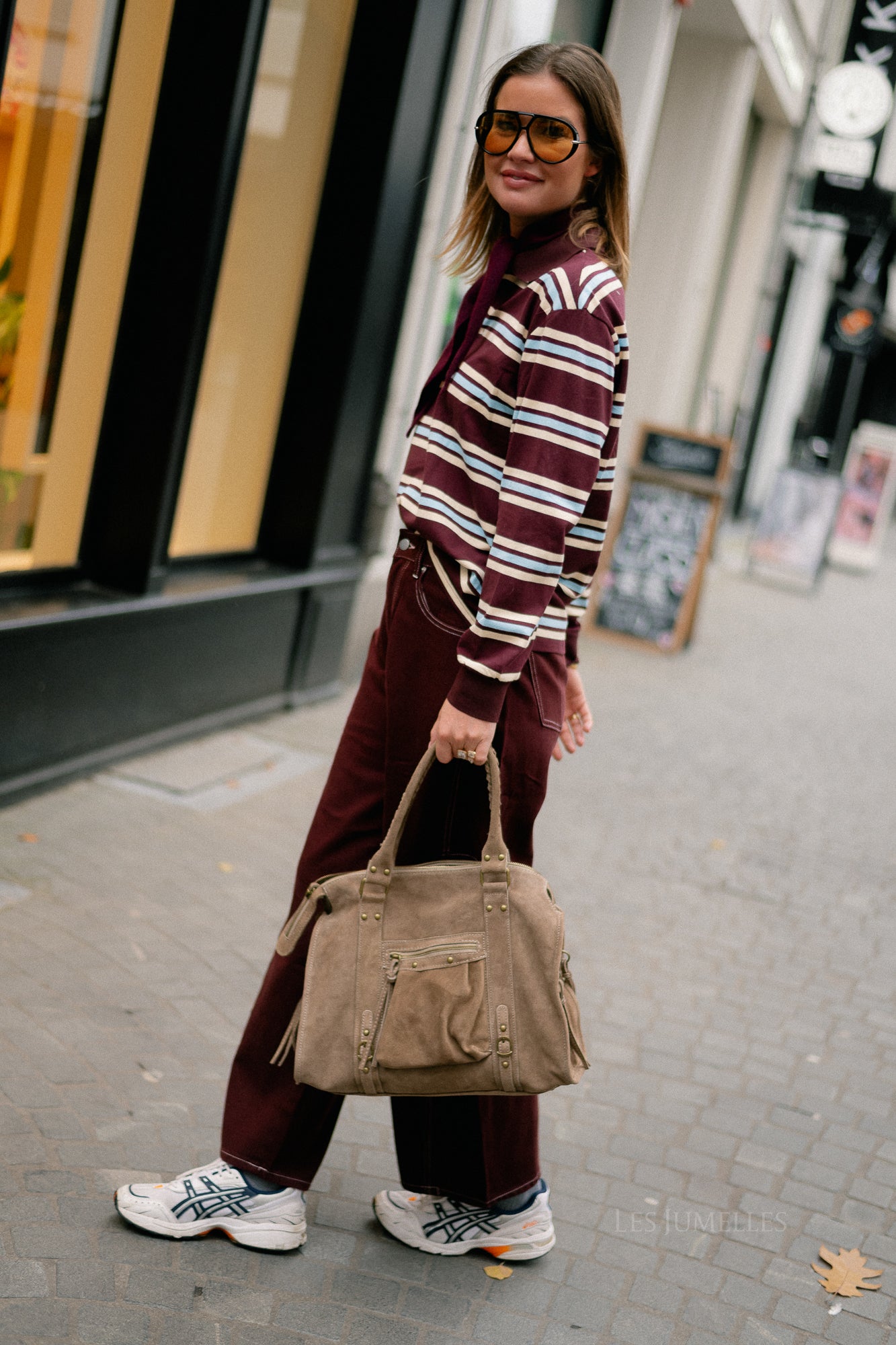 Willow denim pants plum