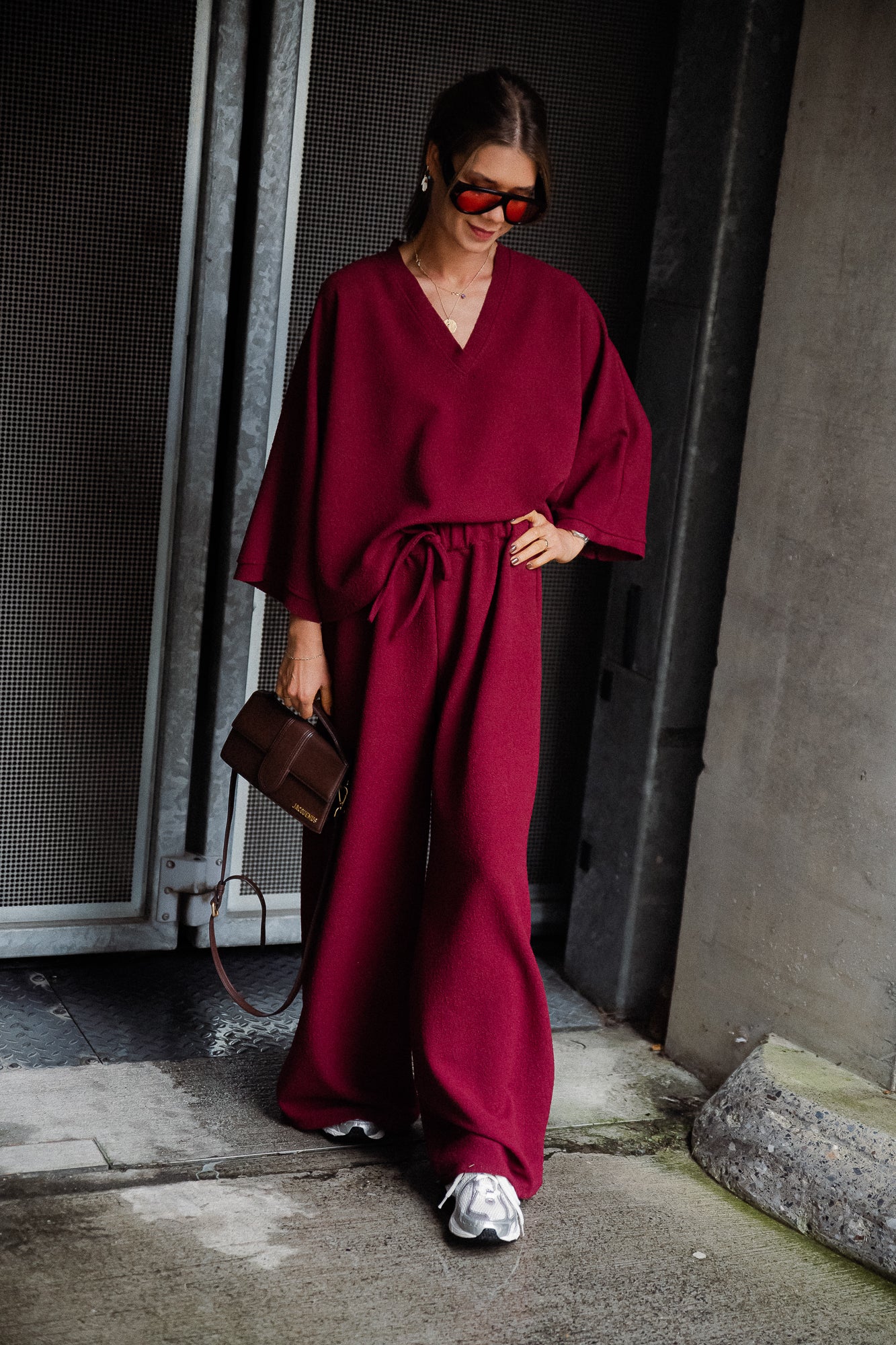 Noor pants burgundy