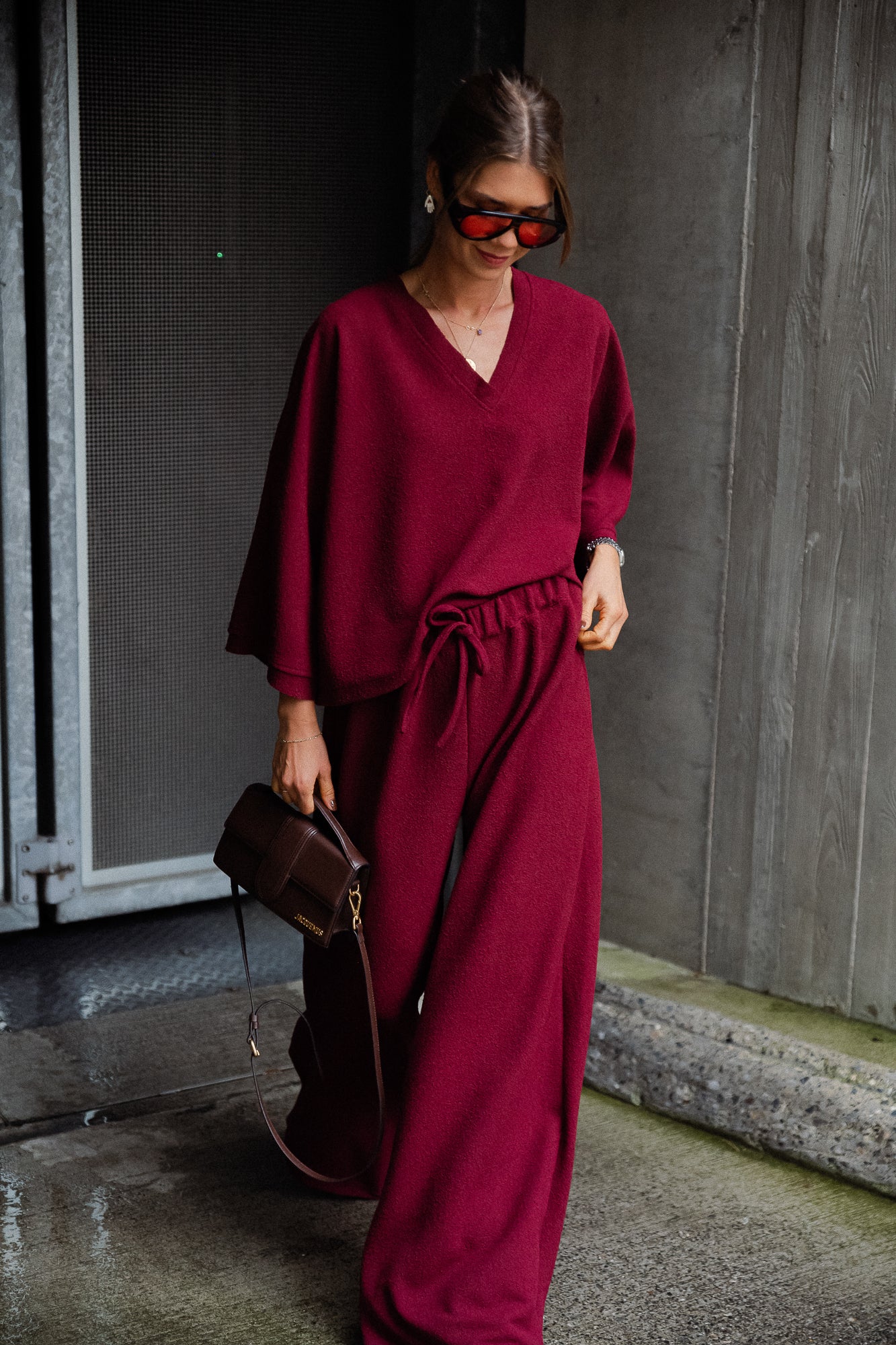 Noor pants burgundy