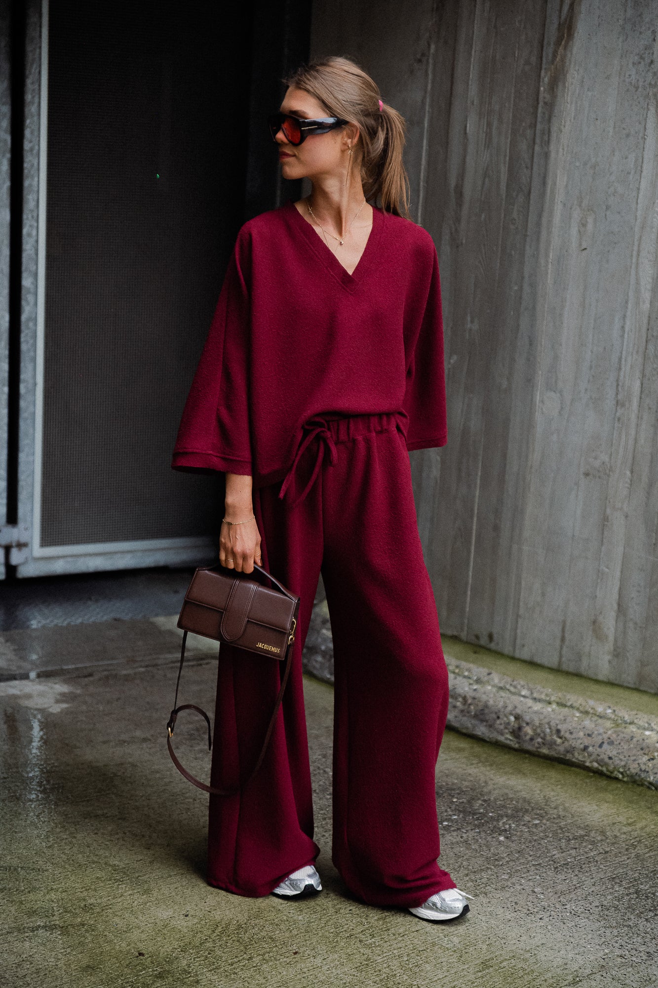 Noor pants burgundy