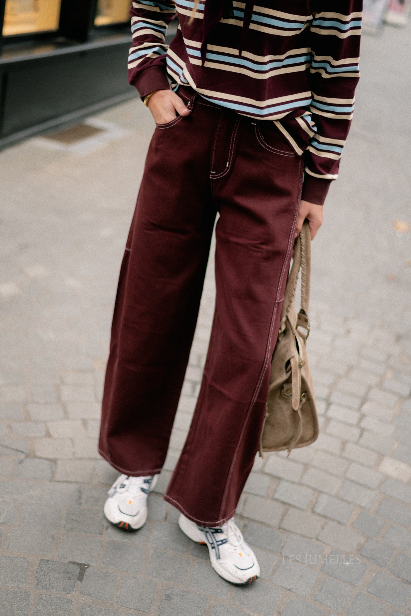 Willow denim pants plum