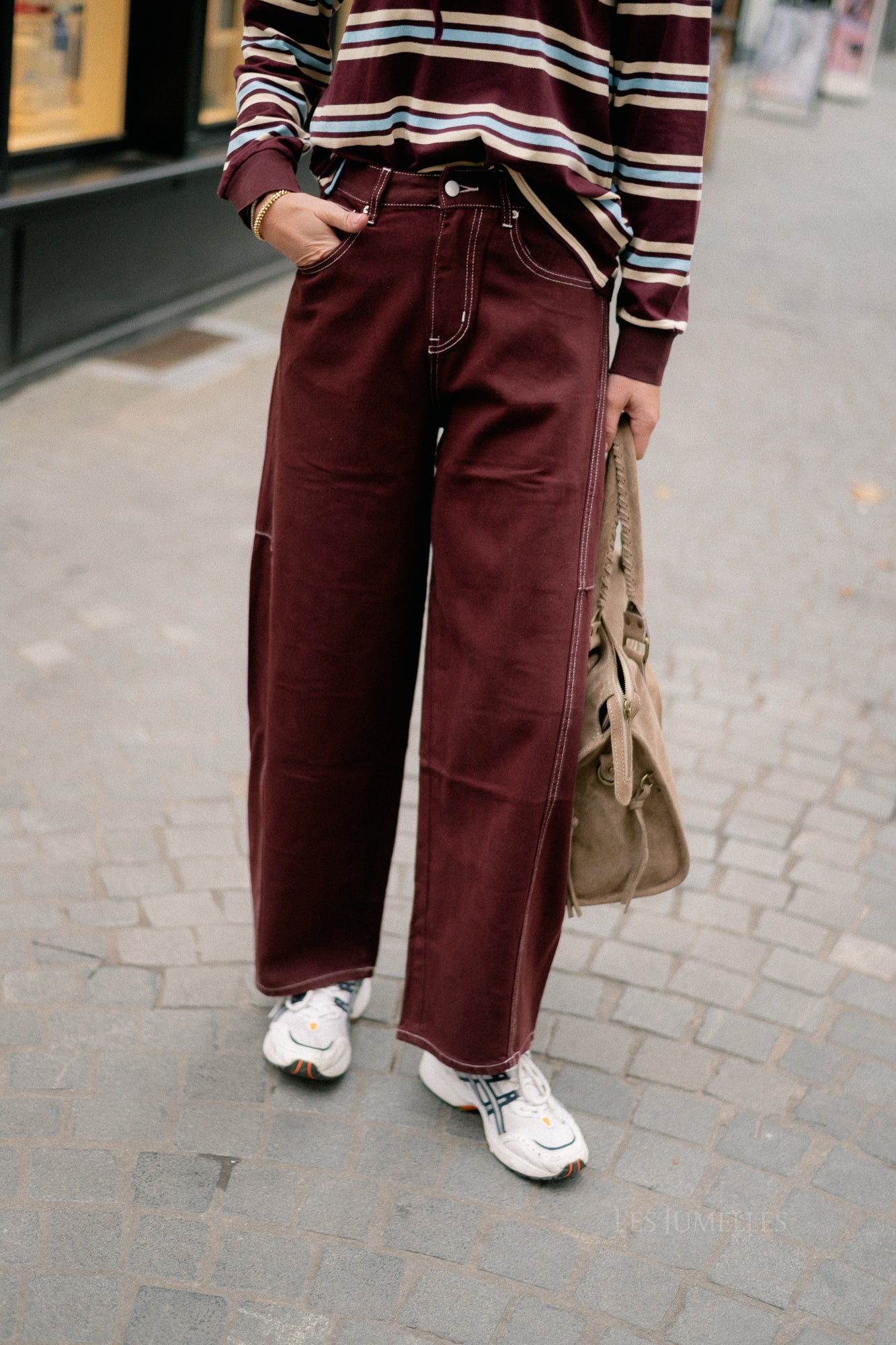 Willow denim pants plum