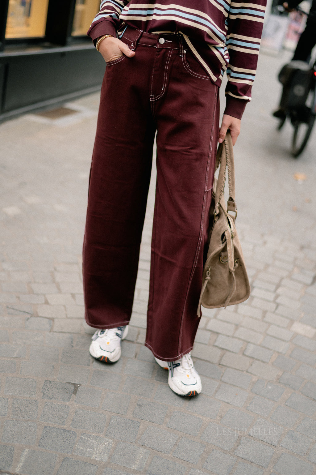 Willow denim pants plum