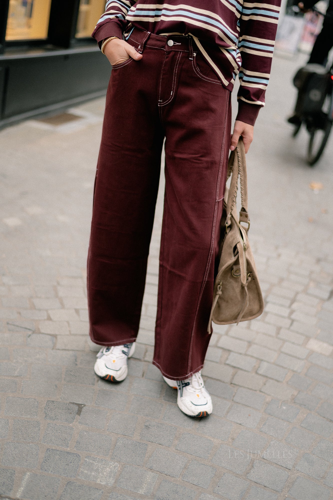 Willow denim pants plum