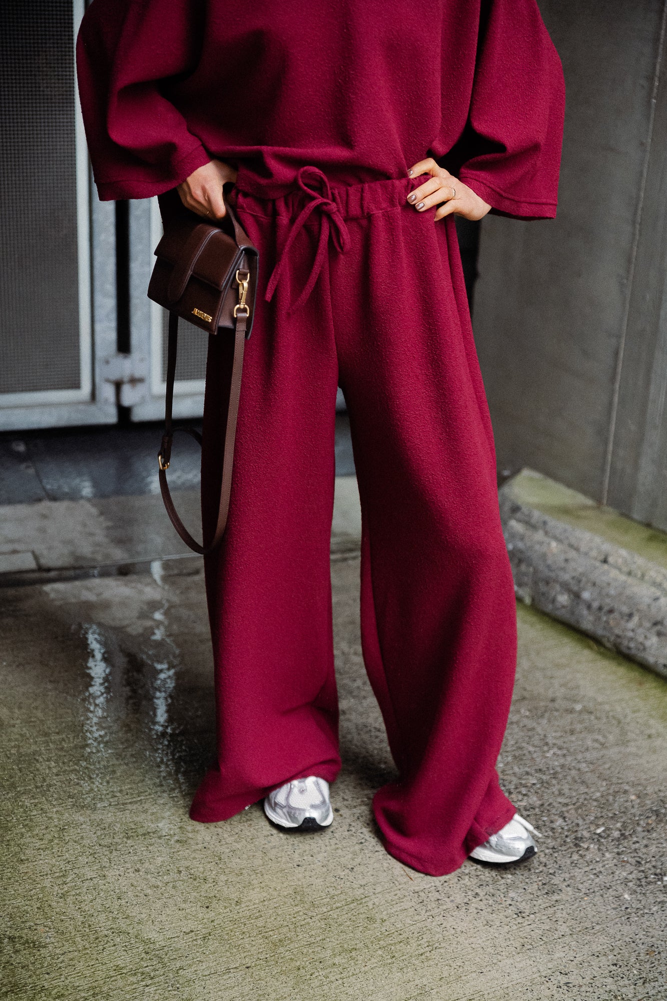 Noor broek burgundy