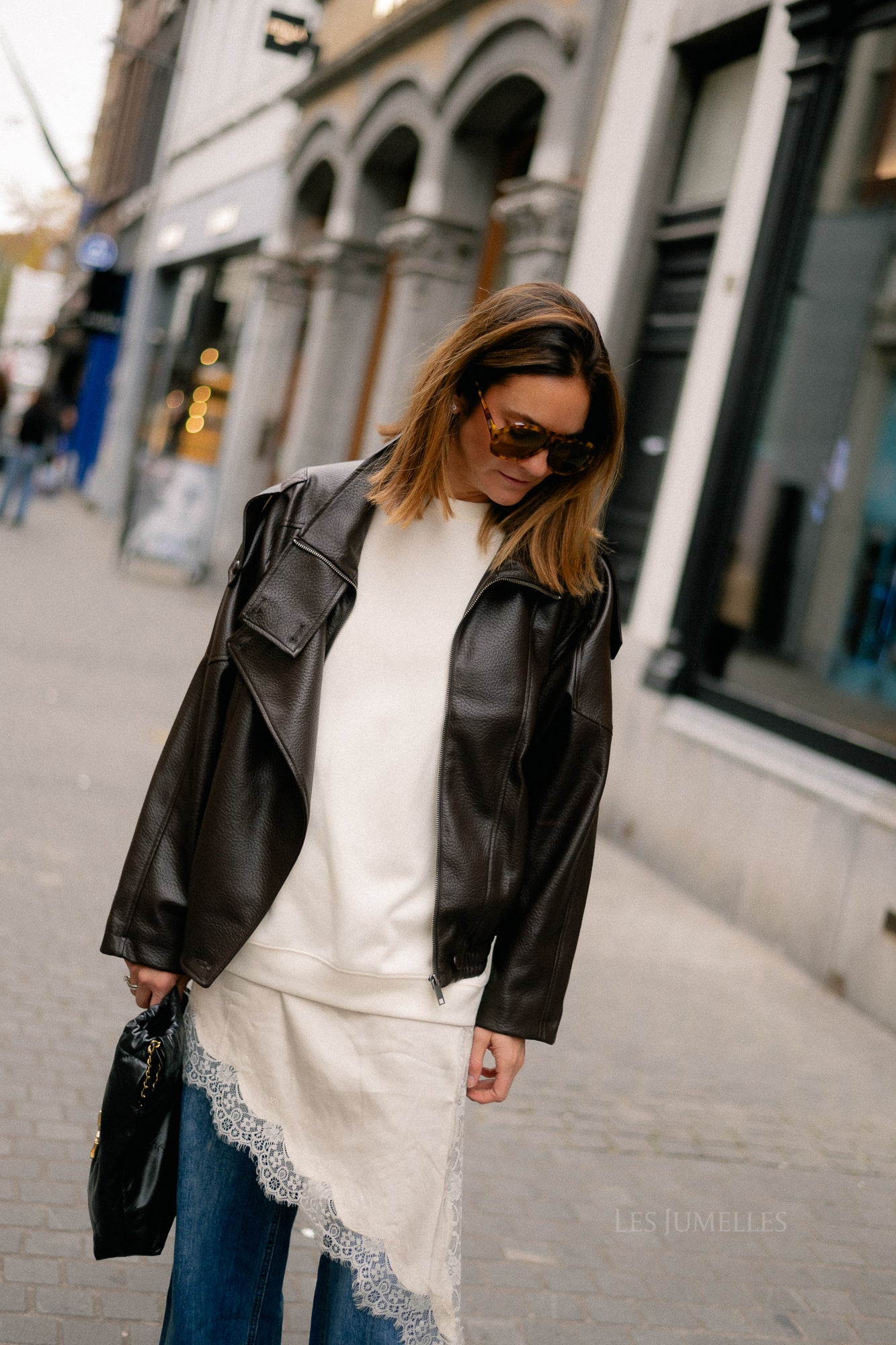 Amelie lace dress ecru