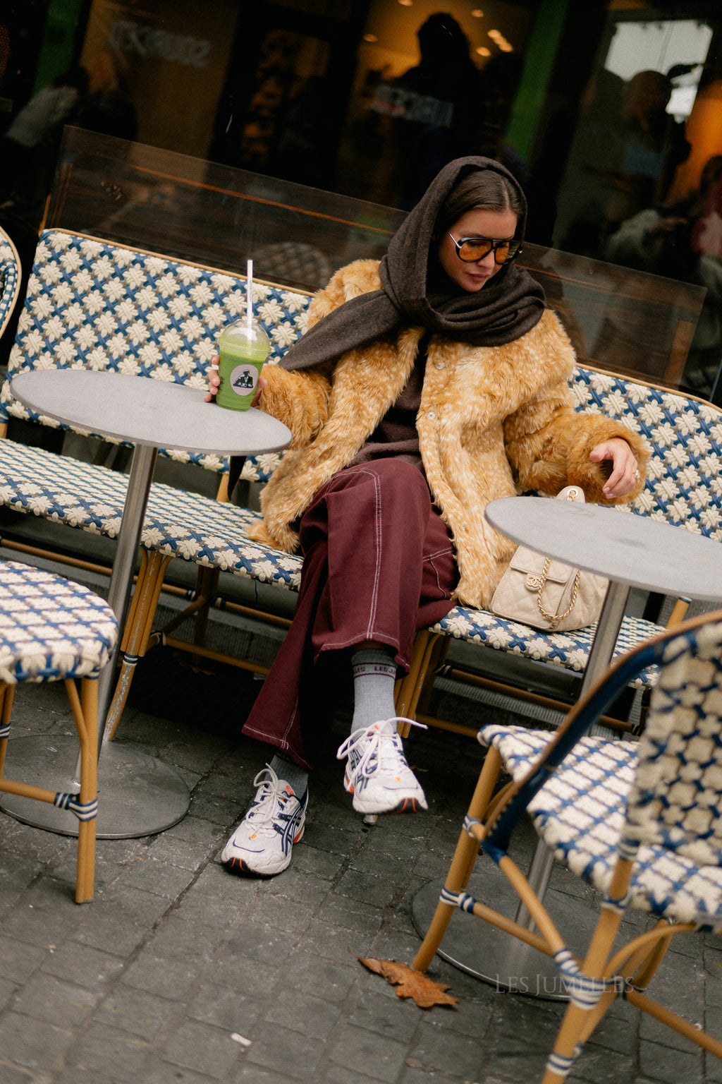 OBJFai LS fake fur jacket bambi