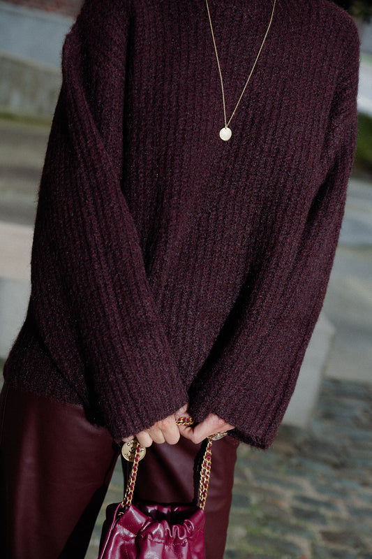 Les Jumelles Harriet Pullover burgundy