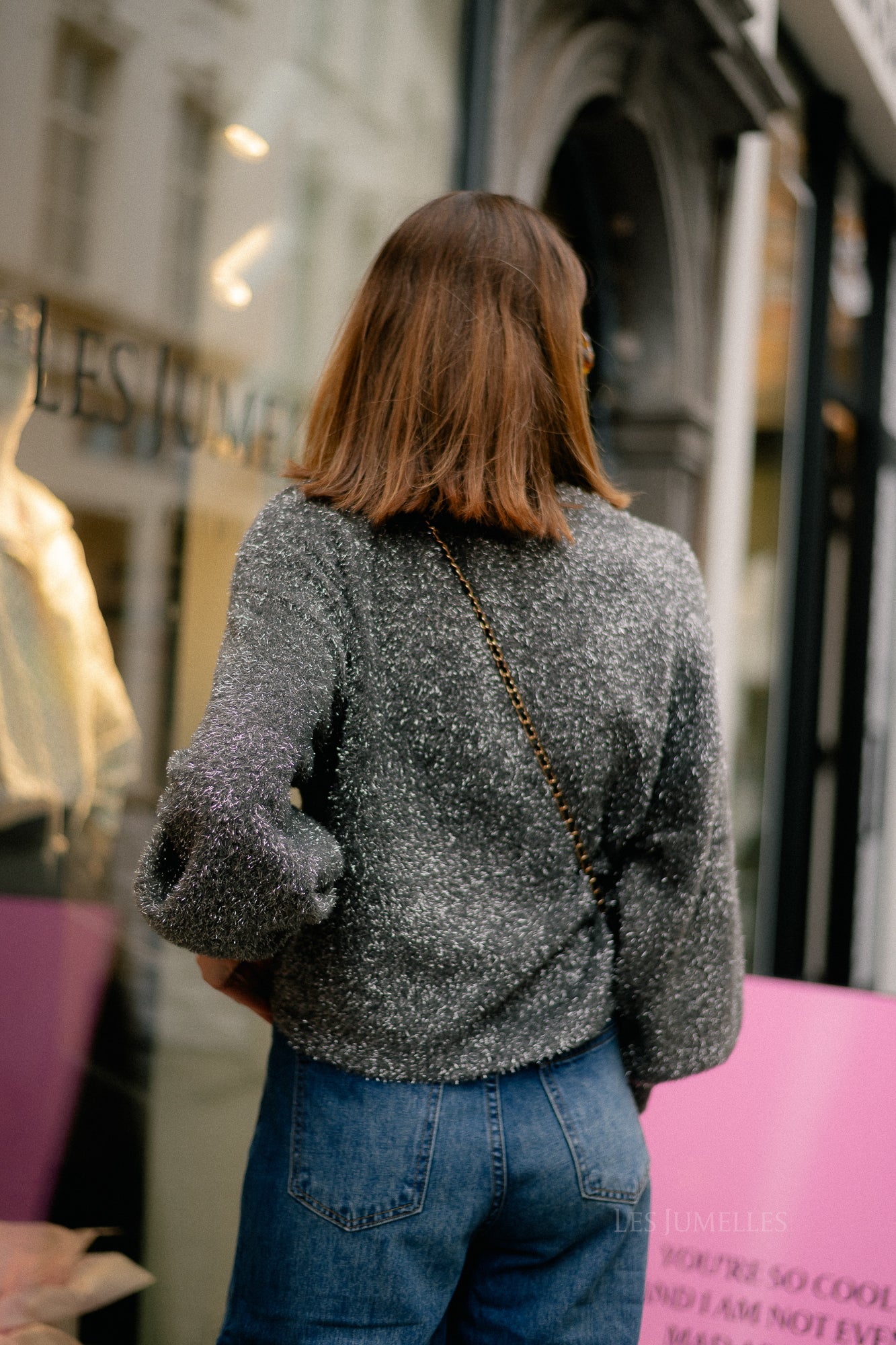 YASListra LS glitter pullover magnet