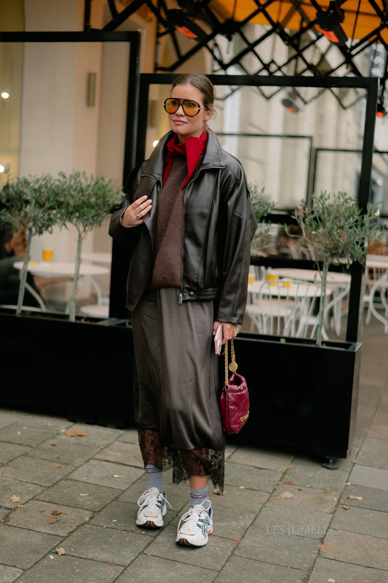 Zelie lace skirt hot chocolate