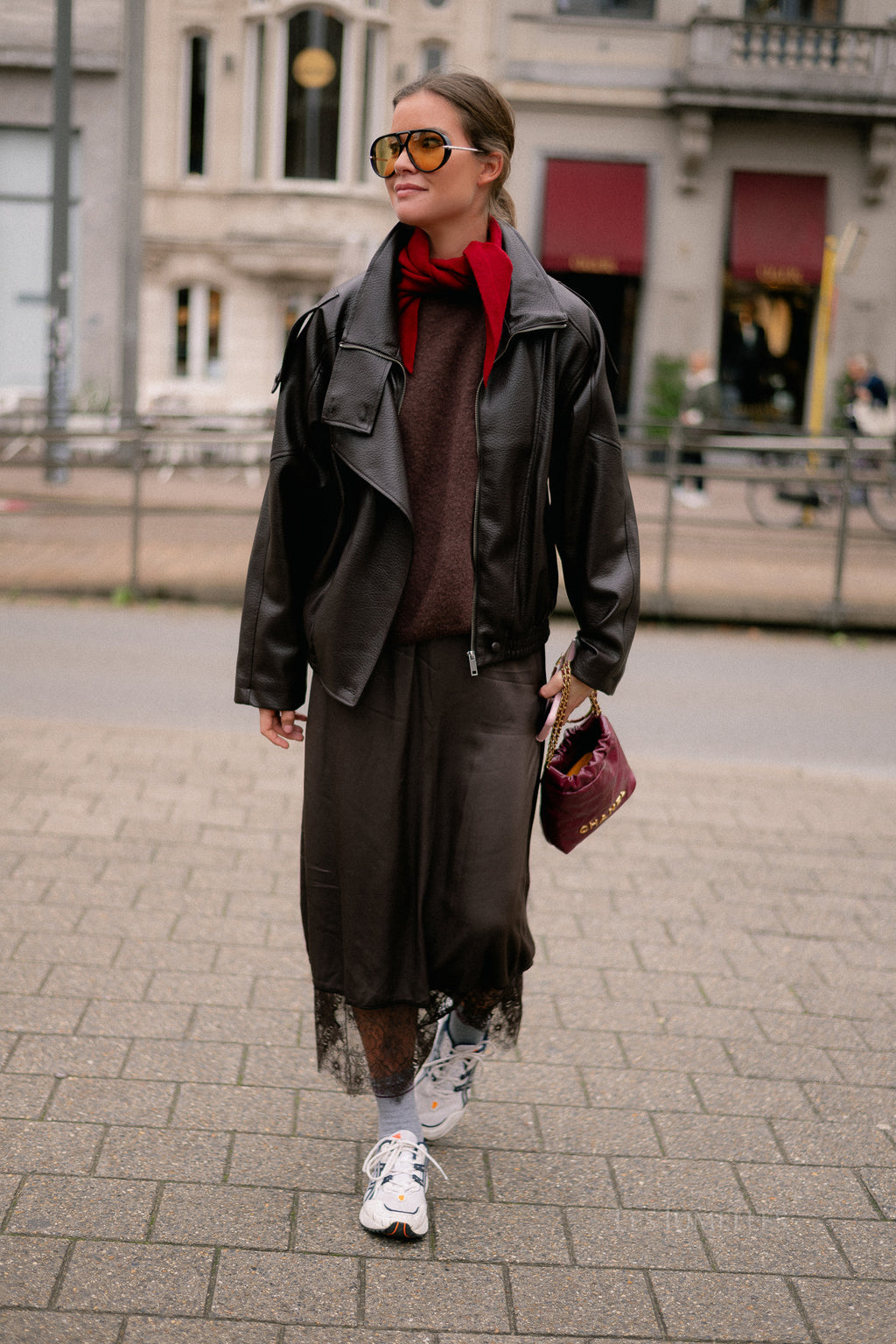 Zelie lace skirt hot chocolate