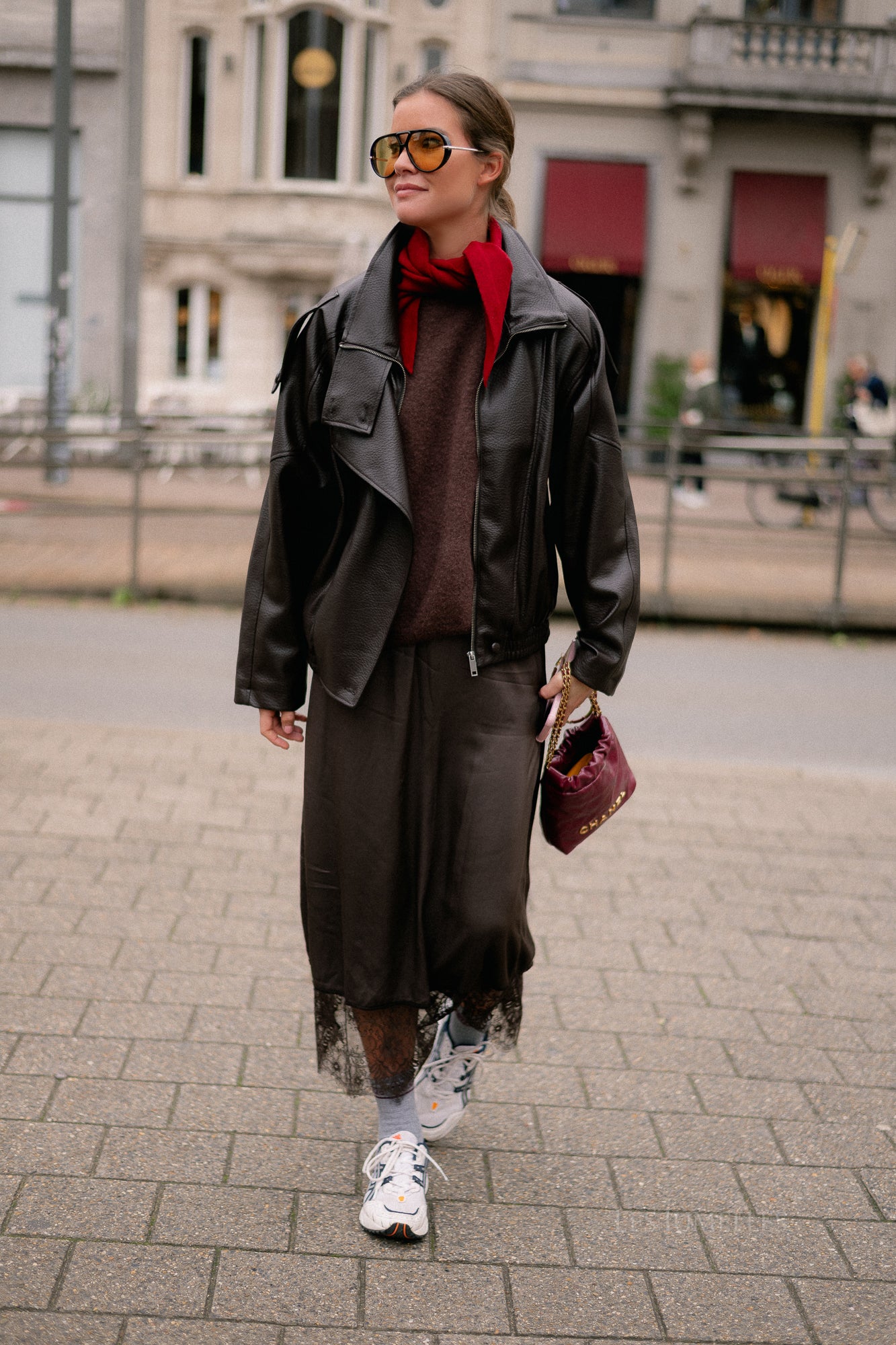 Zelie lace skirt hot chocolate