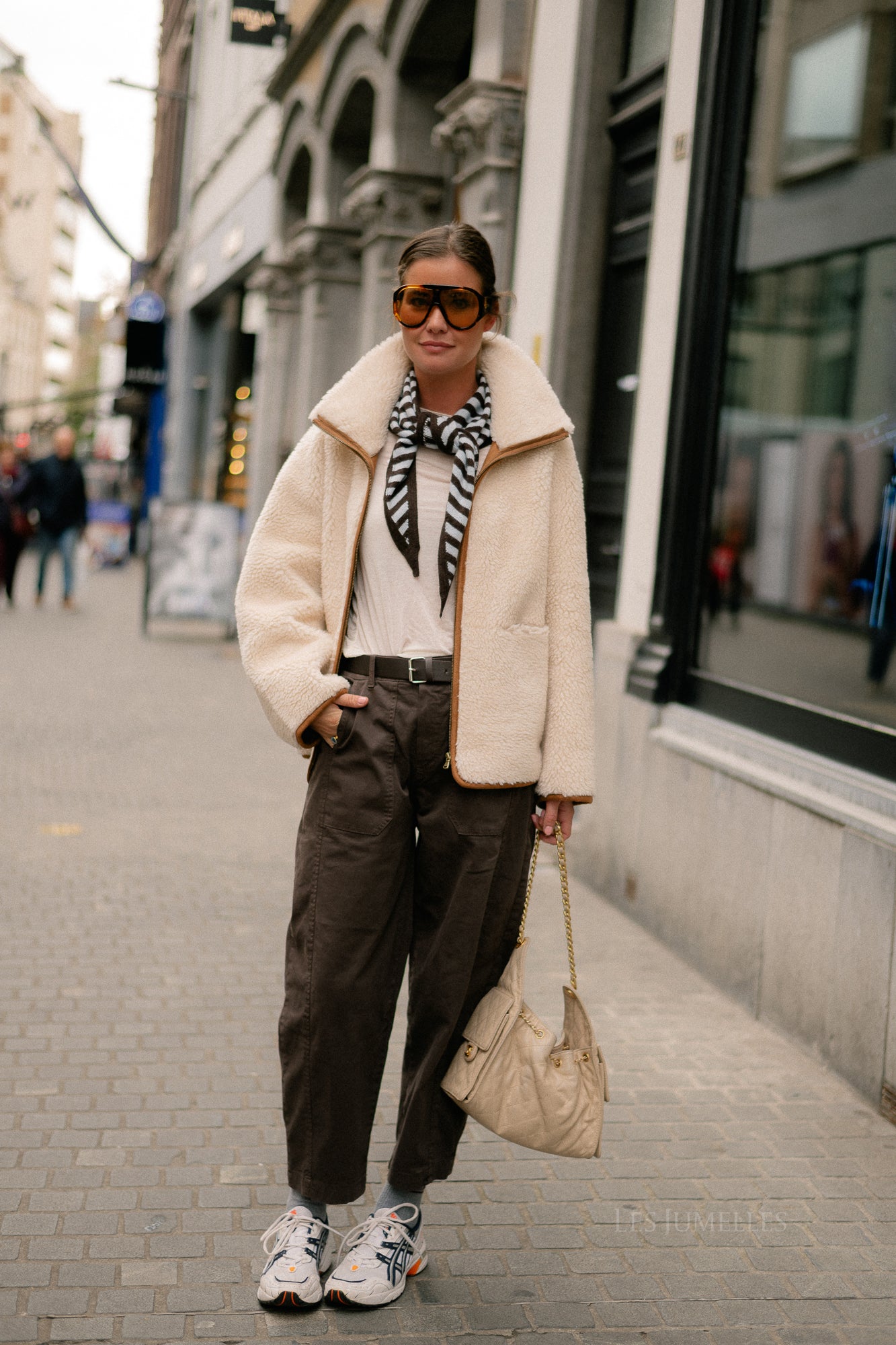 Capucine jacket ecru/camel