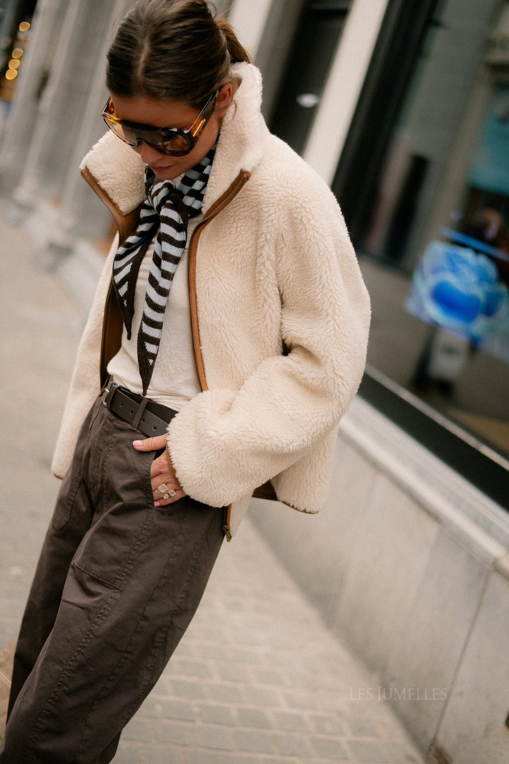 Capucine jacket ecru/camel