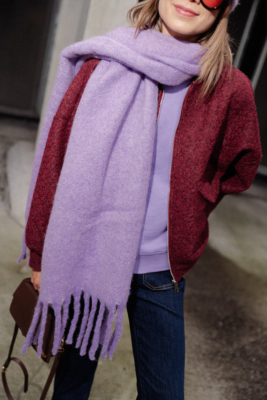 Les Jumelles Isra scarf english lavender