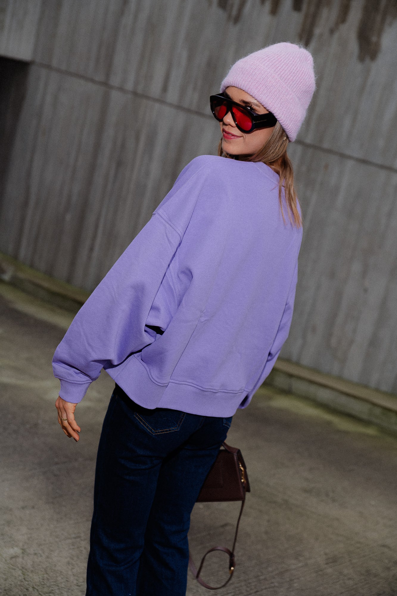 Oversized Emielia trui lavendel