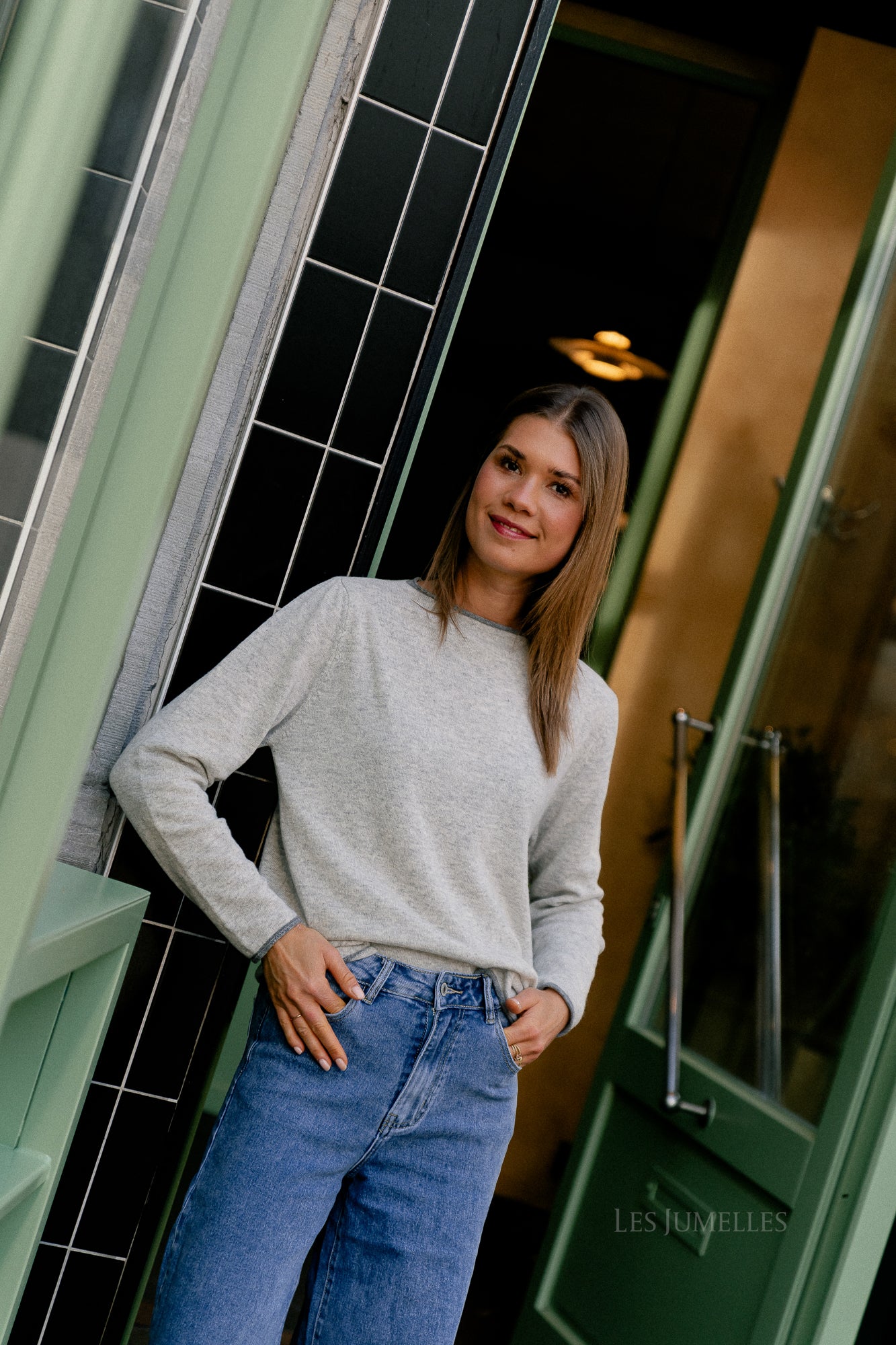 Pull Britt gris clair