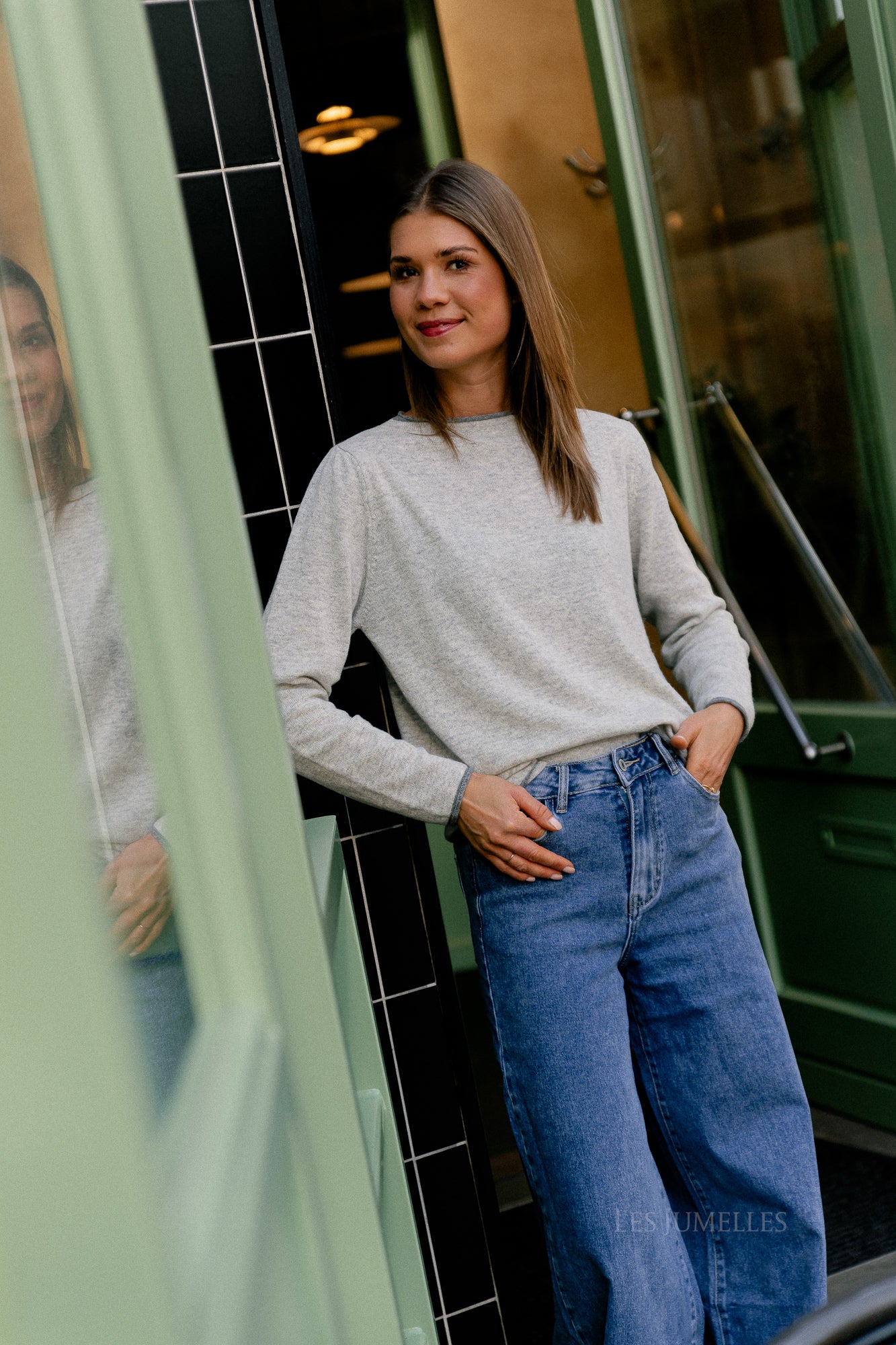 Pull Britt gris clair