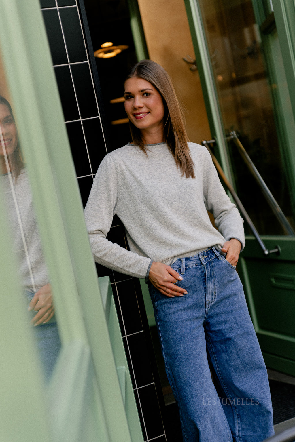 Pull Britt gris clair