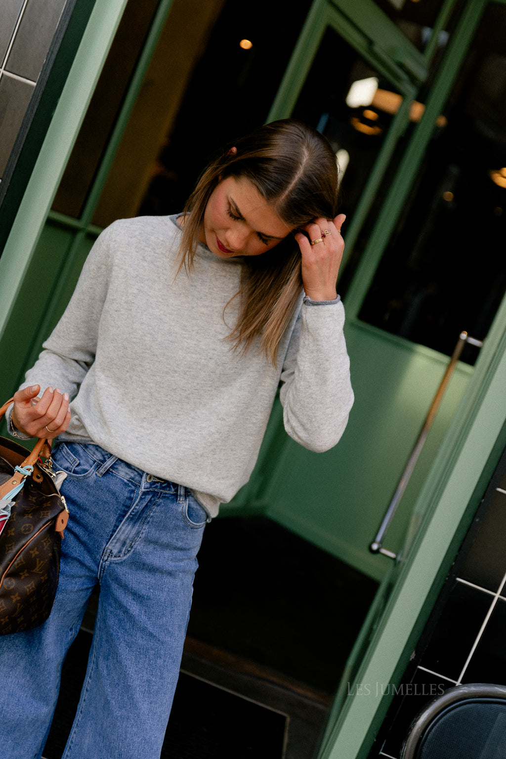 Pull Britt gris clair