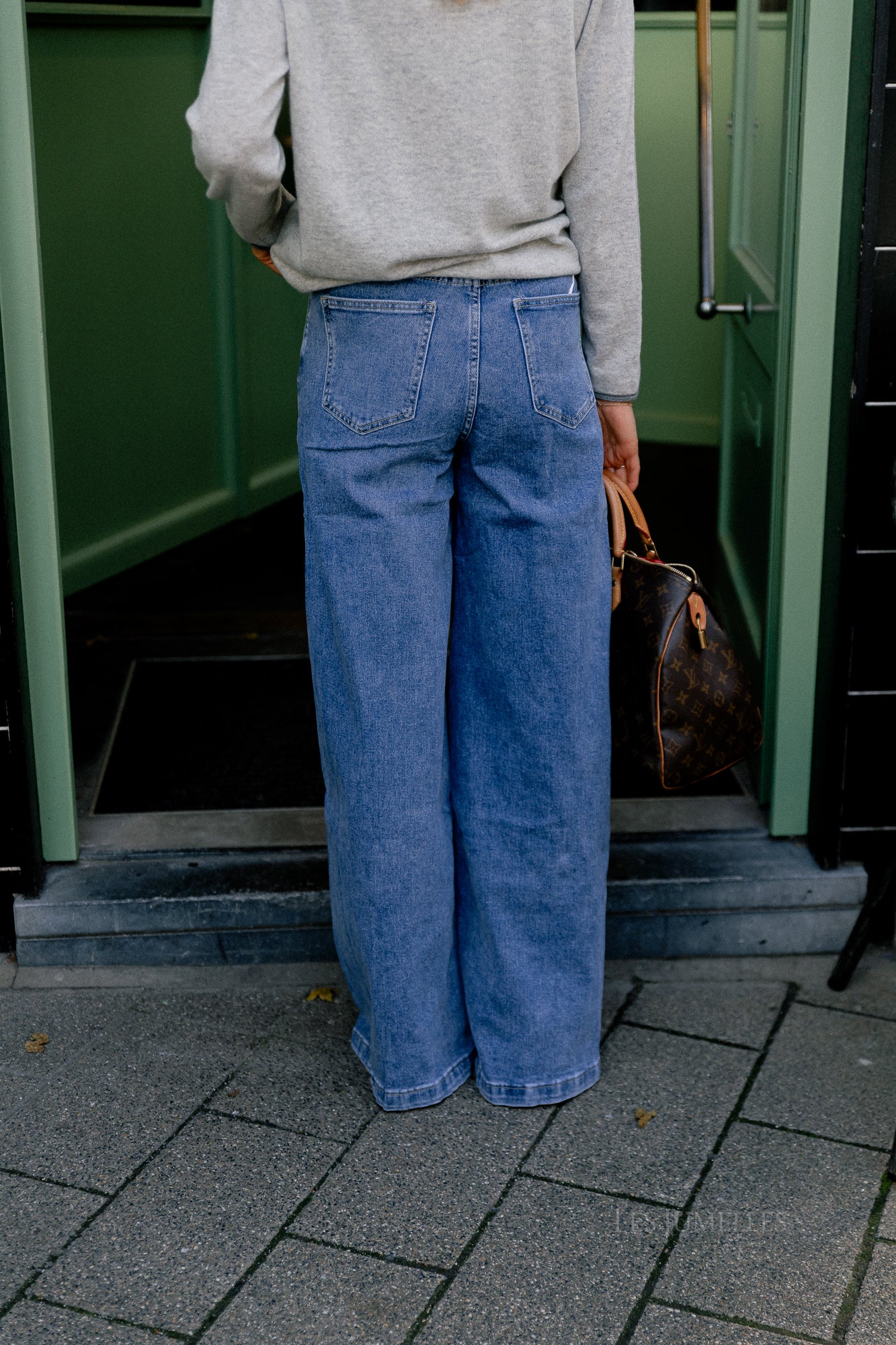 Gloria wide leg jeans medium blue