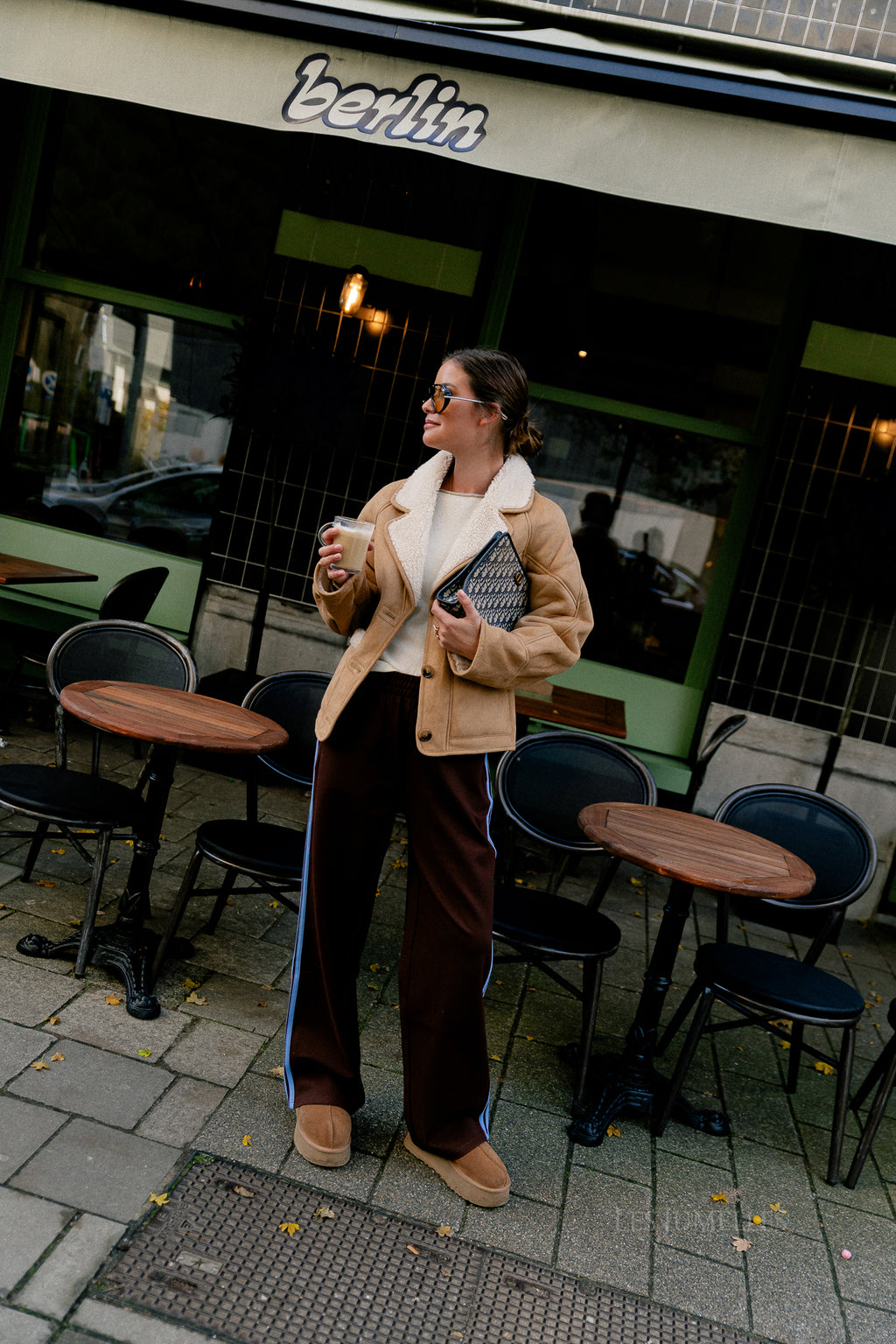 Myra jacket camel/ecru