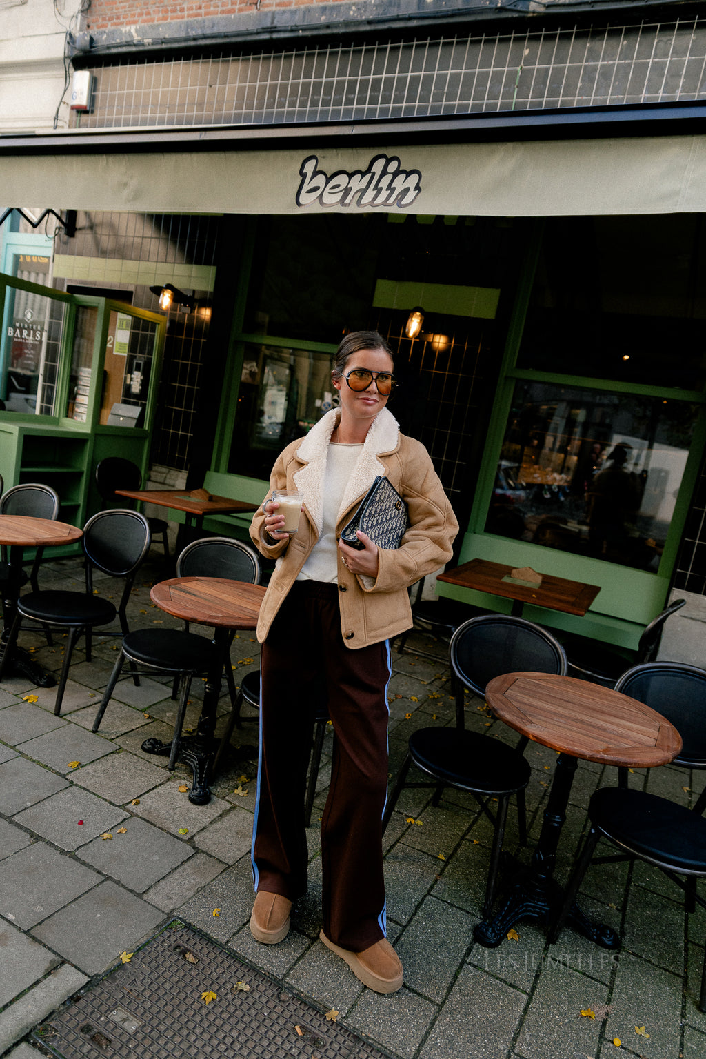 Myra jacket camel/ecru