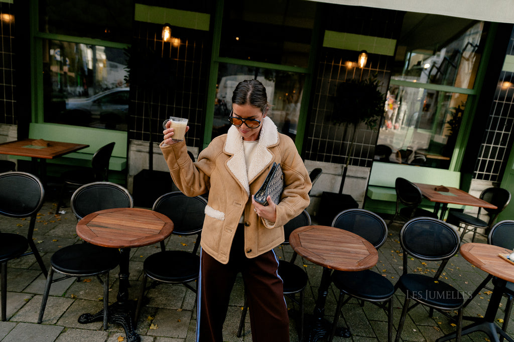 Myra jacket camel/ecru