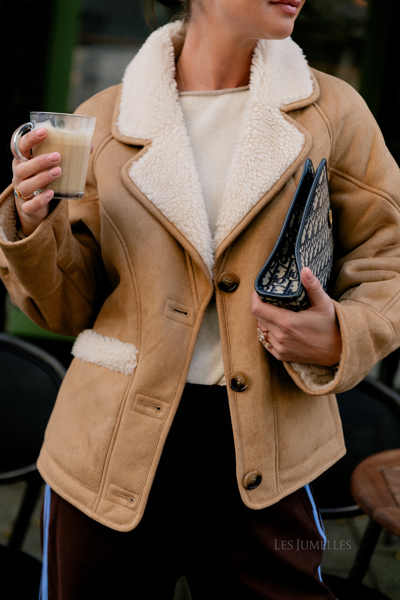 Myra jacket camel/ecru