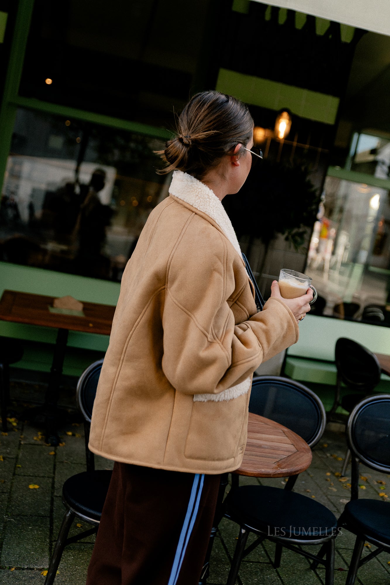 Myra jacket camel/ecru