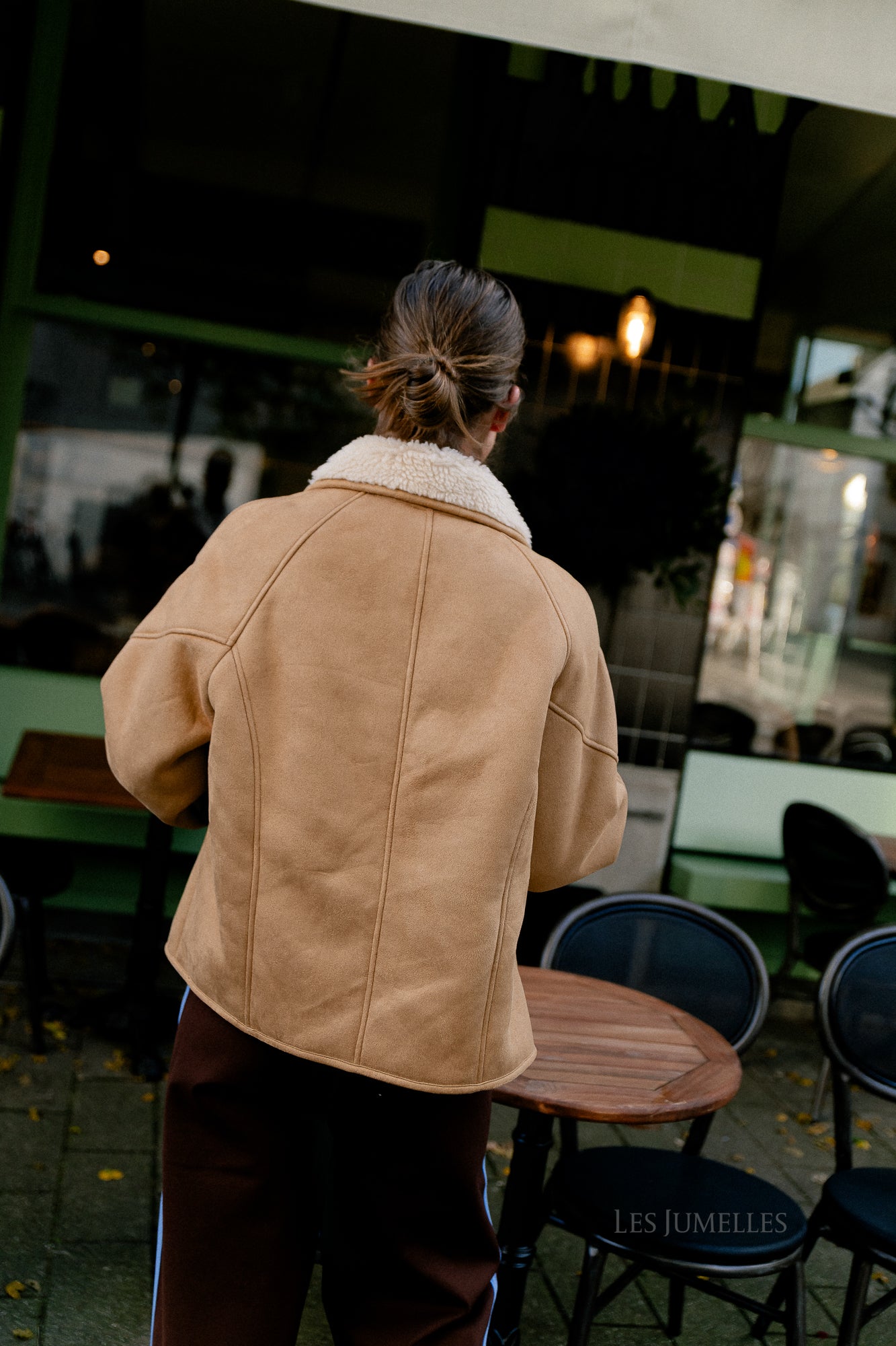 Myra jacket camel/ecru
