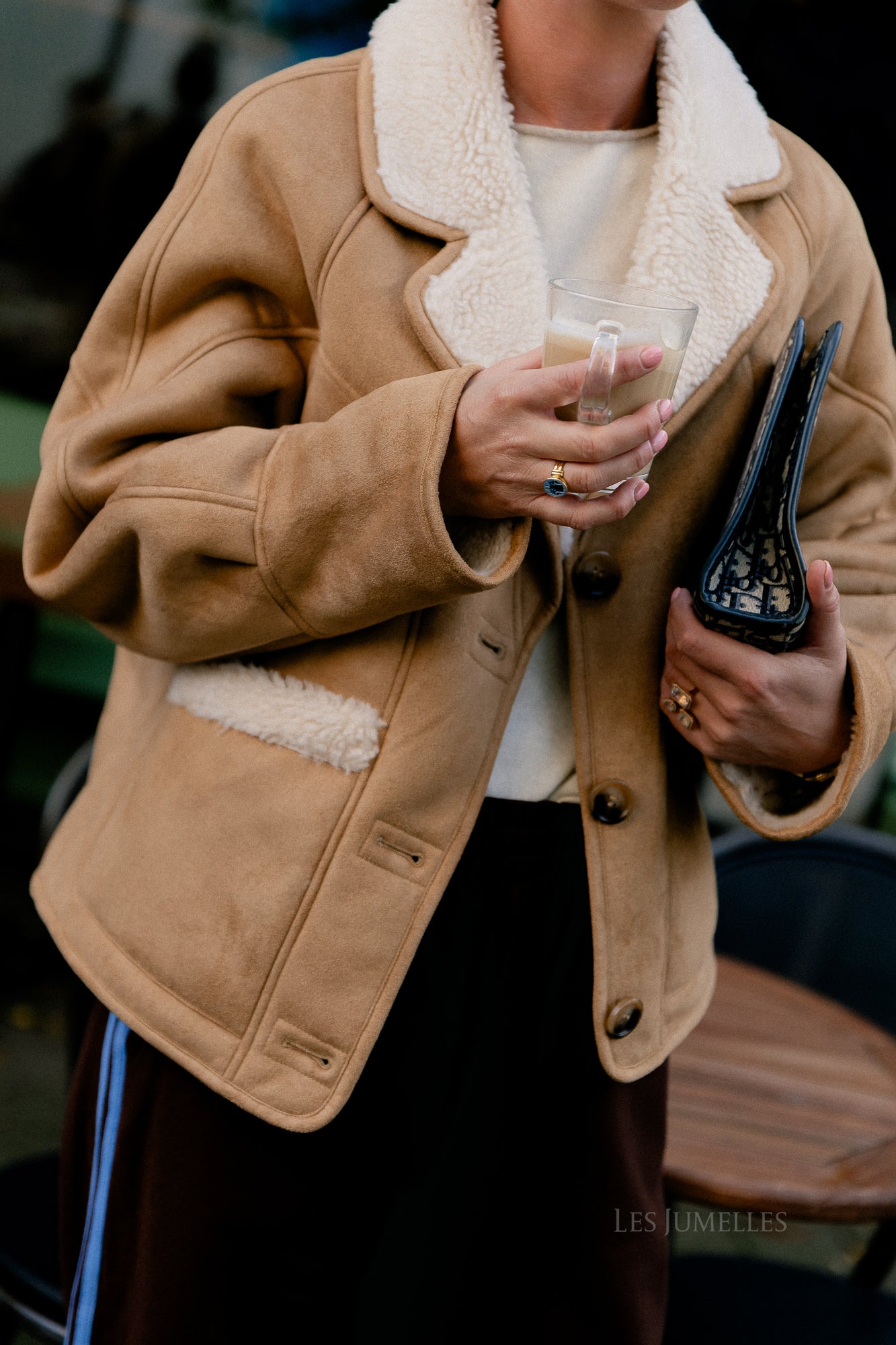 Myra jacket camel/ecru