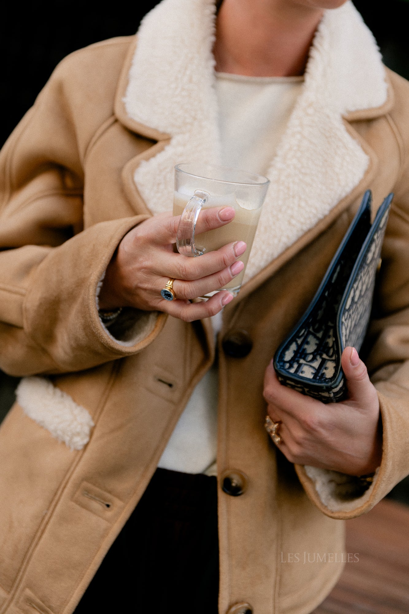 Myra jacket camel/ecru