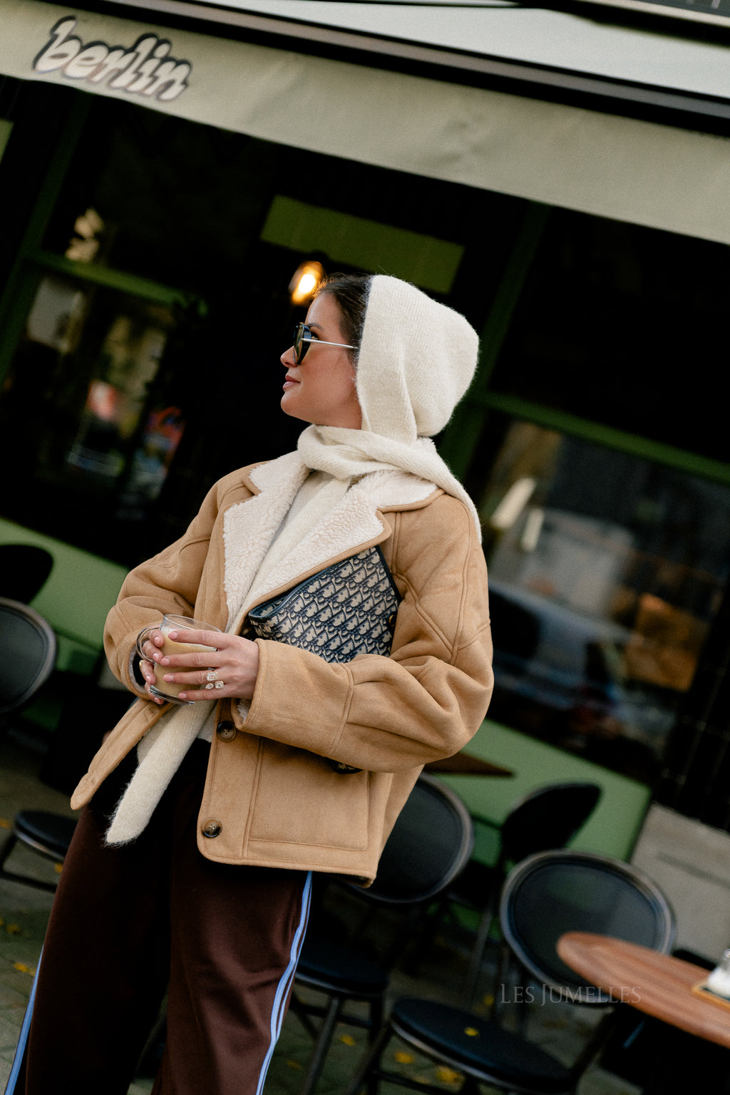 Myra jacket camel/ecru