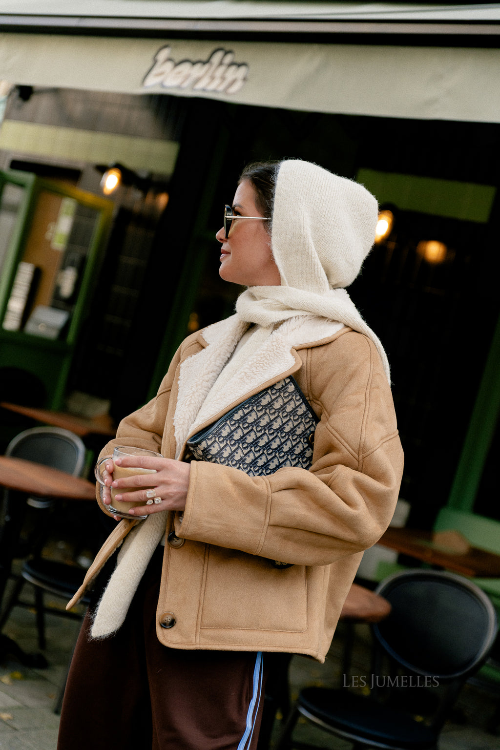 Leane scarf balaclava ecru