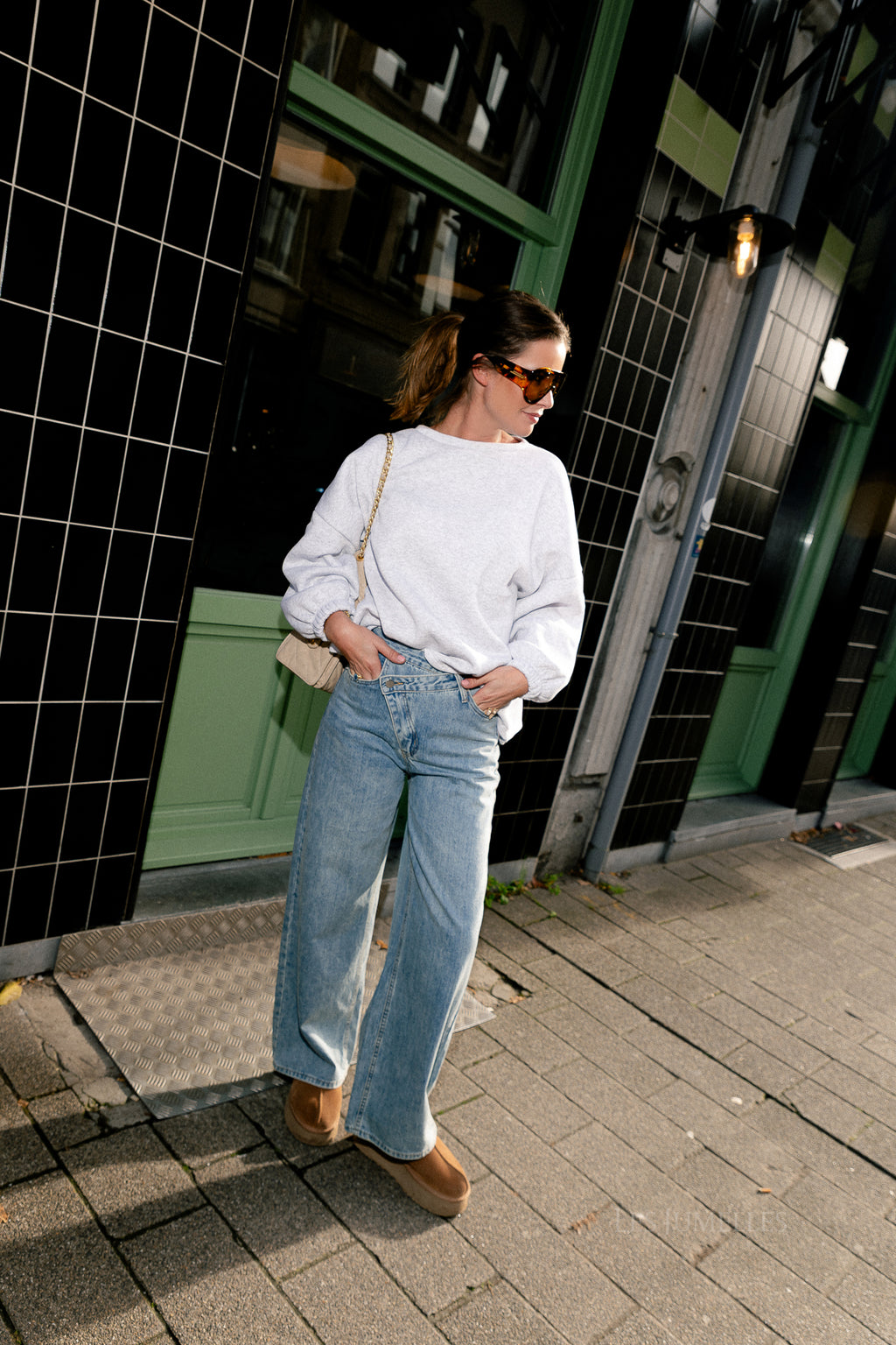 ORIGINAL 'Bisou' sweater light grey