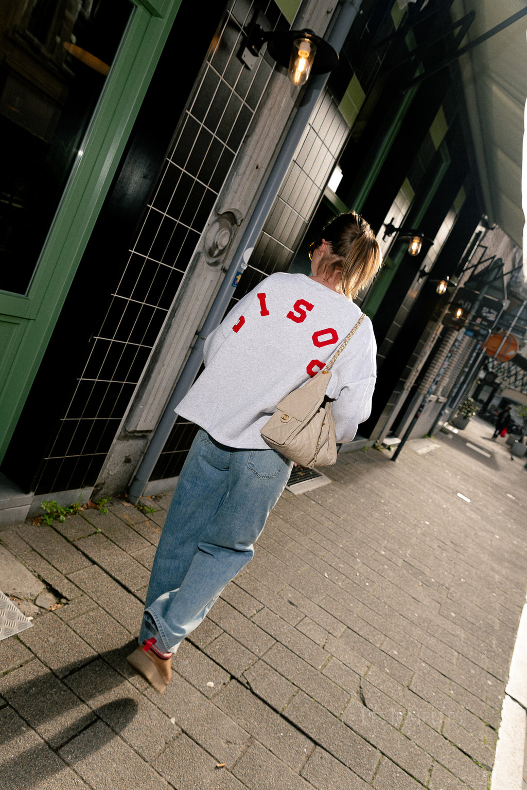 Rena asymmetric jeans light blue