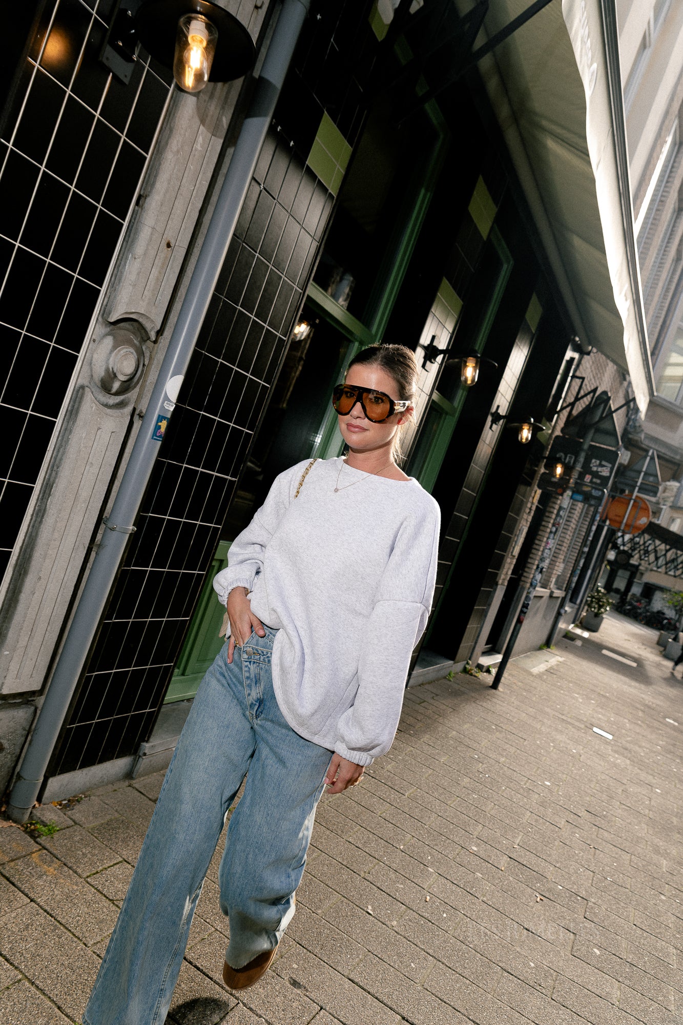 ORIGINAL 'Bisou' Pullover Hellgrau