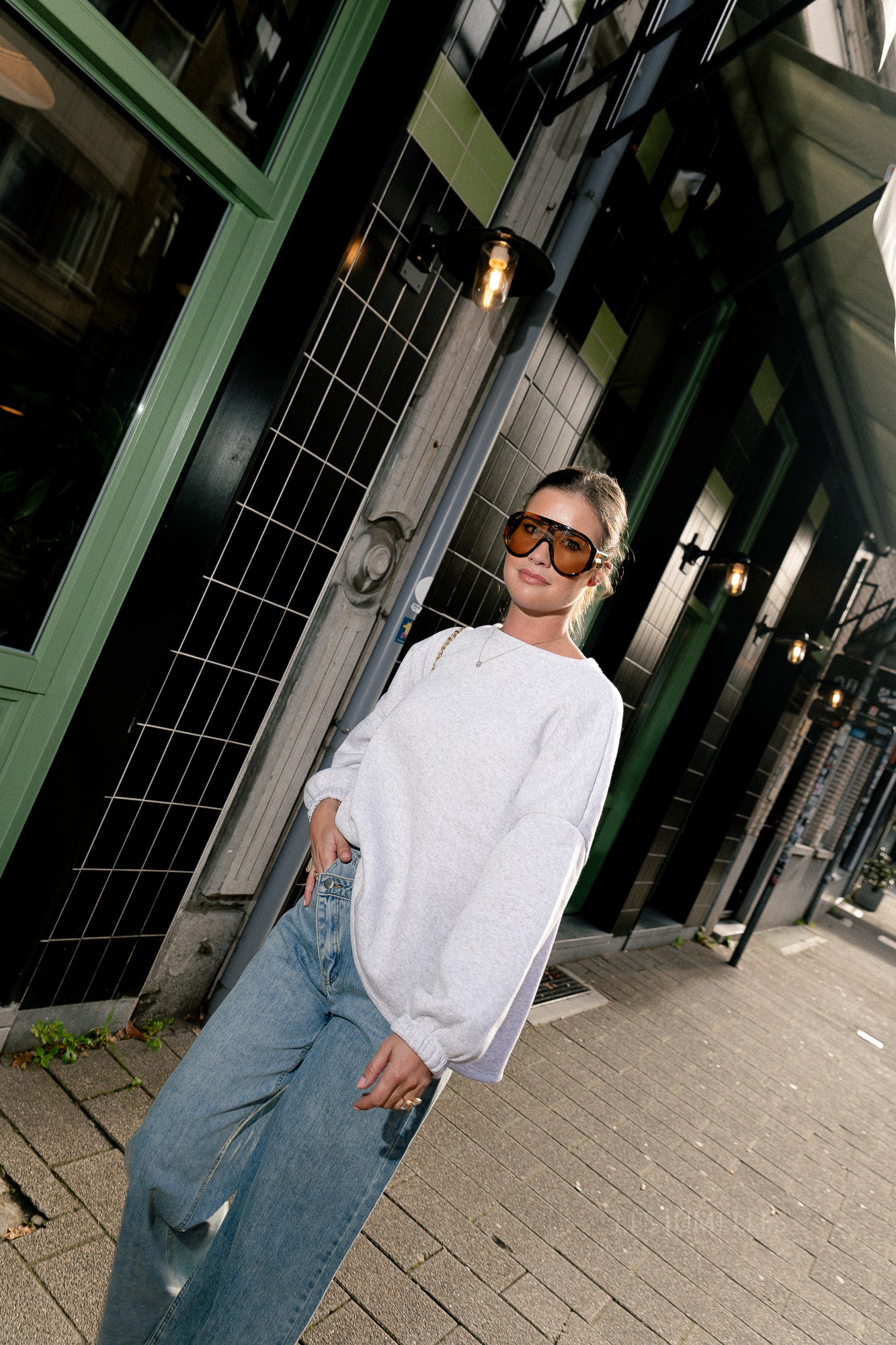 ORIGINAL 'Bisou' Pullover Hellgrau