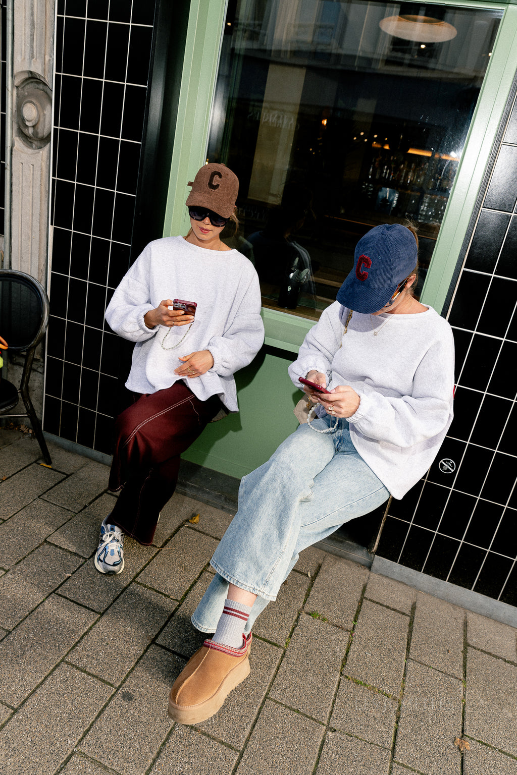 Rena asymmetric jeans light blue