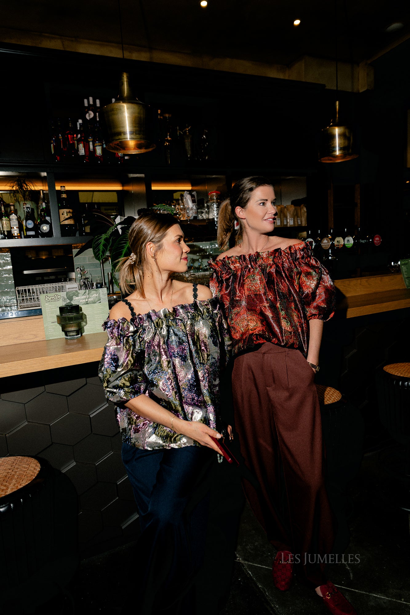 Blanche jacquard blouse flowers pink