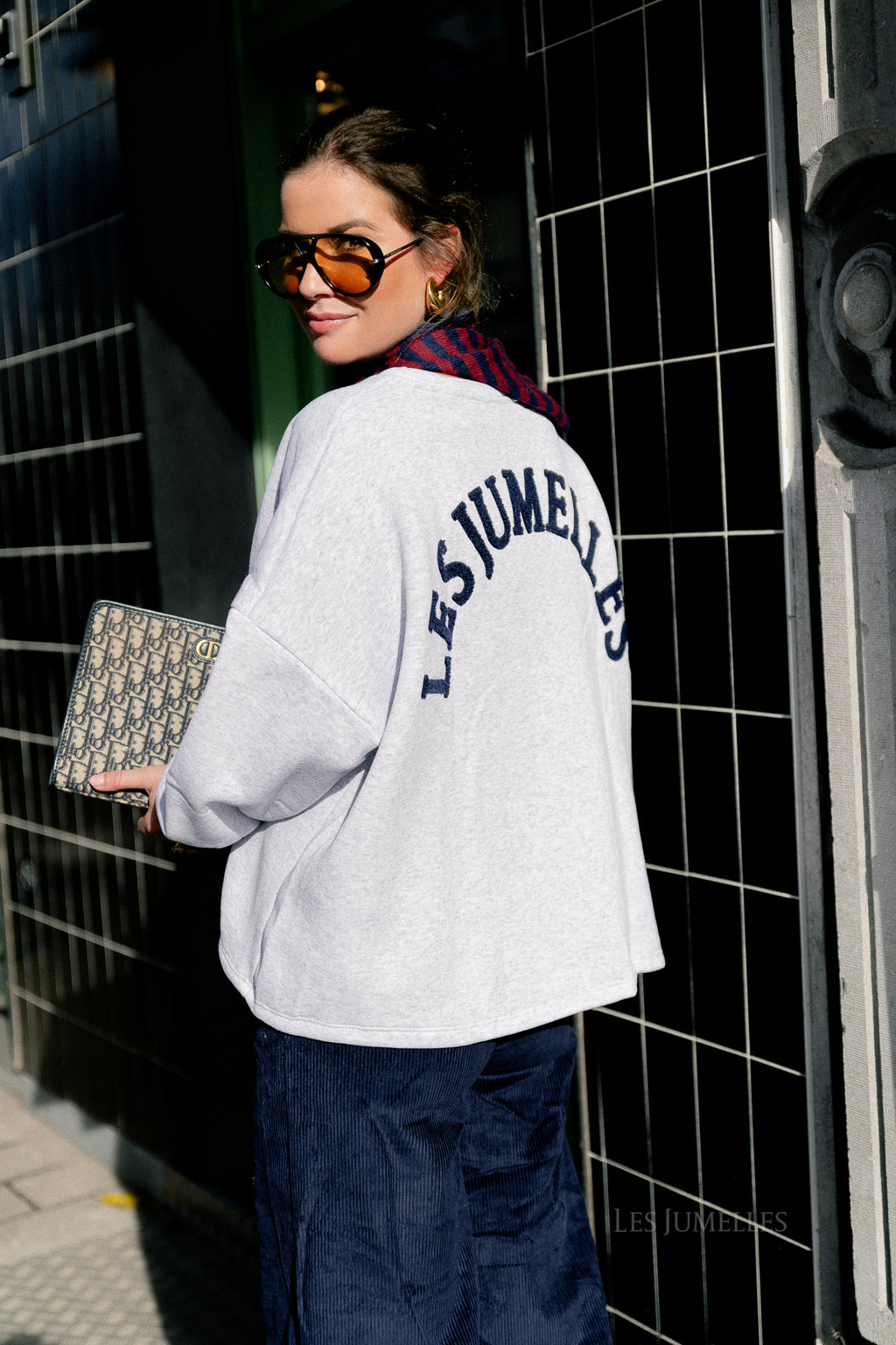 ORIGINAL 'Les Jumelles' sweater light grey melange