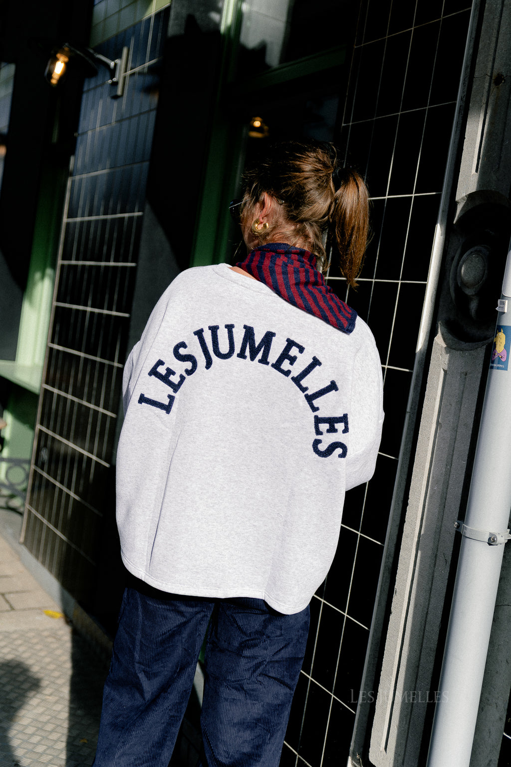 ORIGINAL 'Les Jumelles' sweater light grey melange