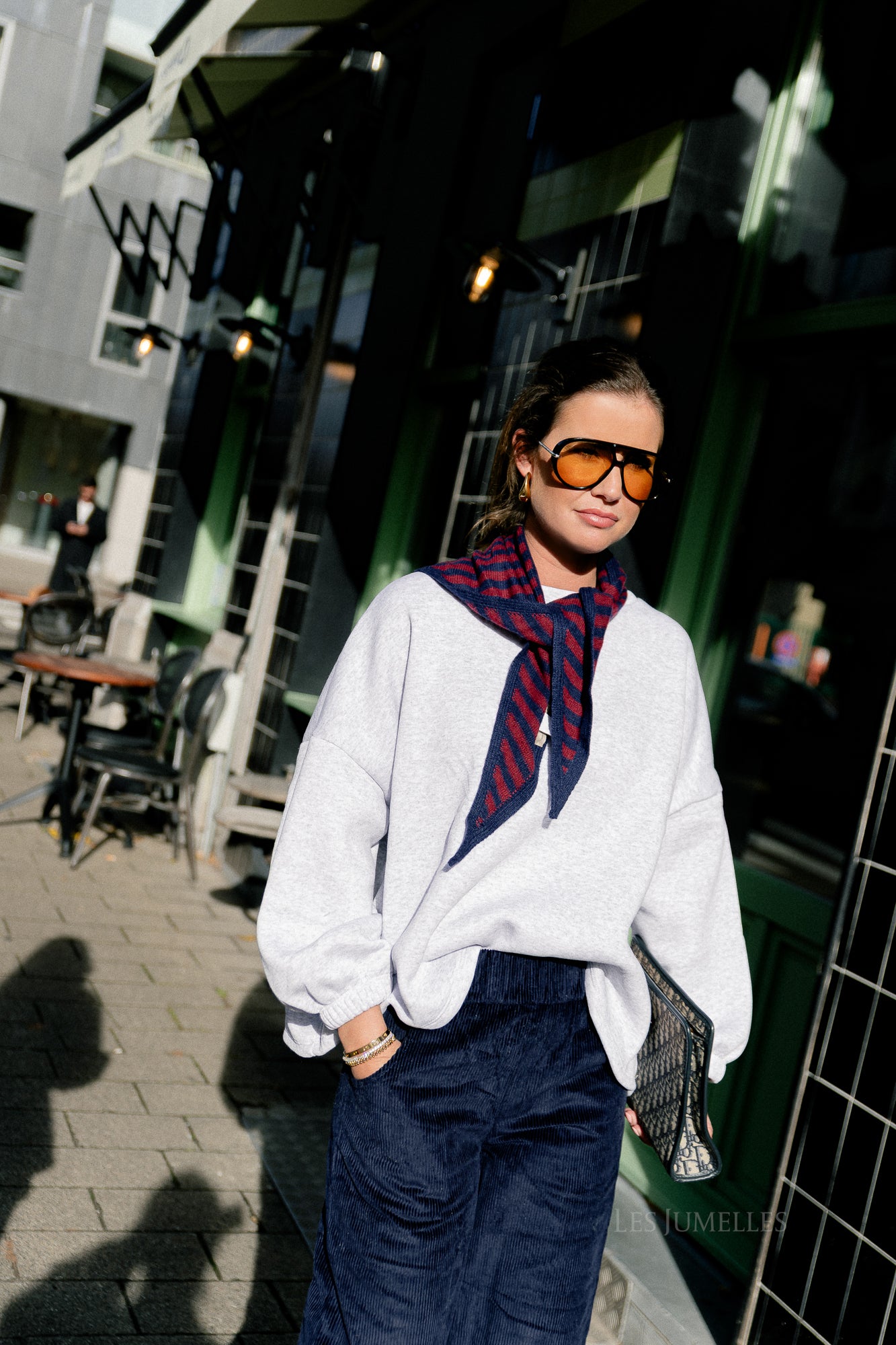 ORIGINAL 'Les Jumelles' sweater light grey melange