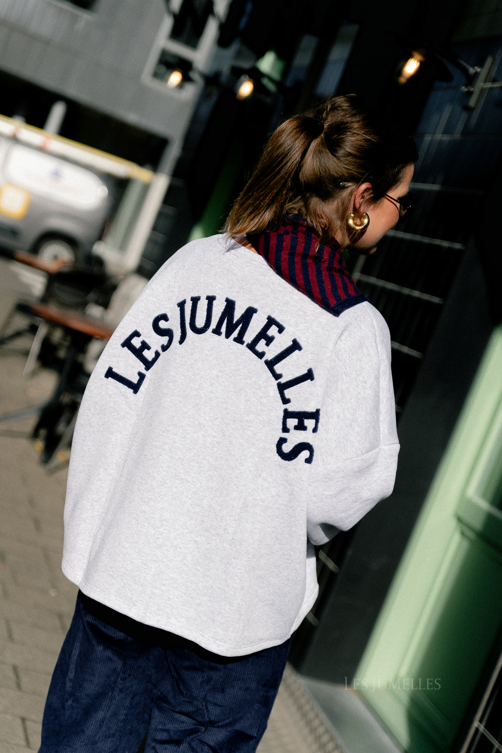 ORIGINAL 'Les Jumelles' sweater light grey melange